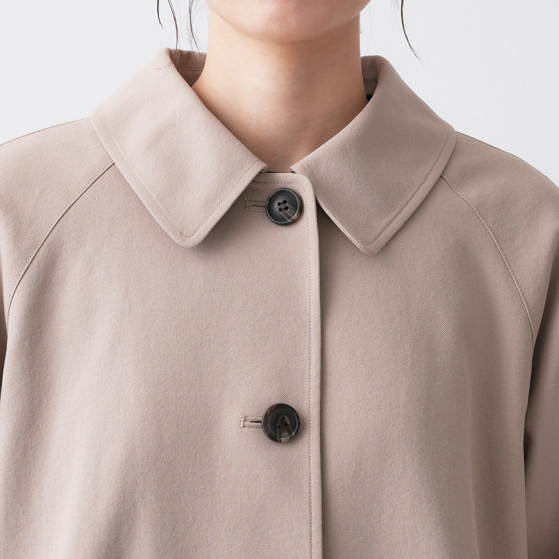 Dessin「【花粉ガード/撥水加工/洗える】ステンカラースプリングコート」|ステンカラーコート|