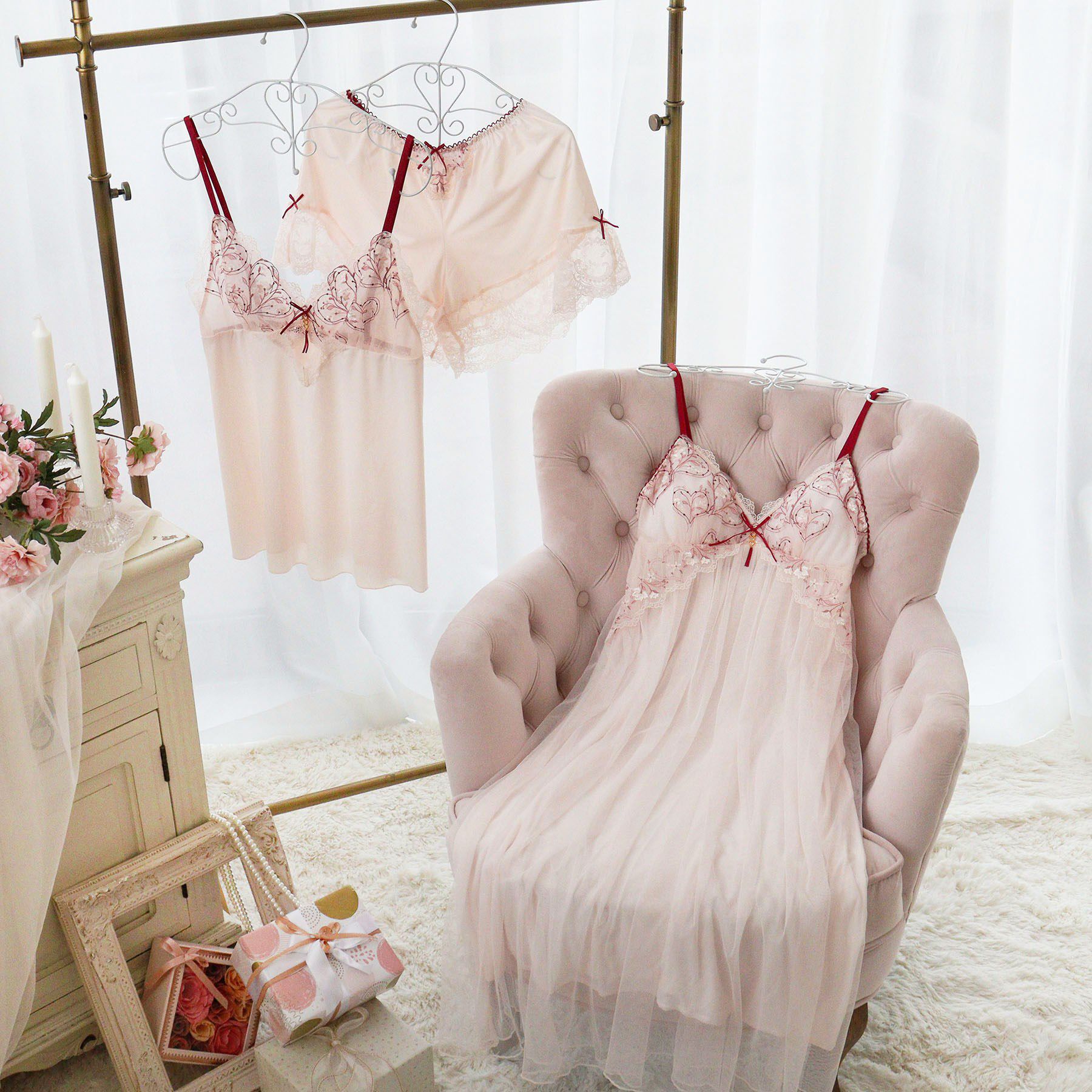 Risa Magli「フローチェ カップ付マキシワンピース」|インナー|