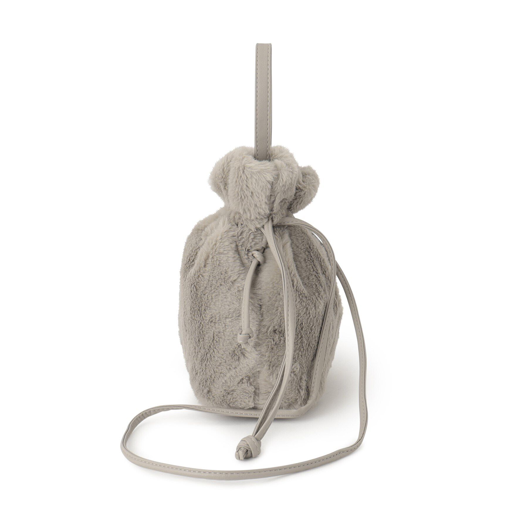 ITS&rsquo;DEMO「巾着2WAYファーショルダー」|ショルダー・メッセンジャー|