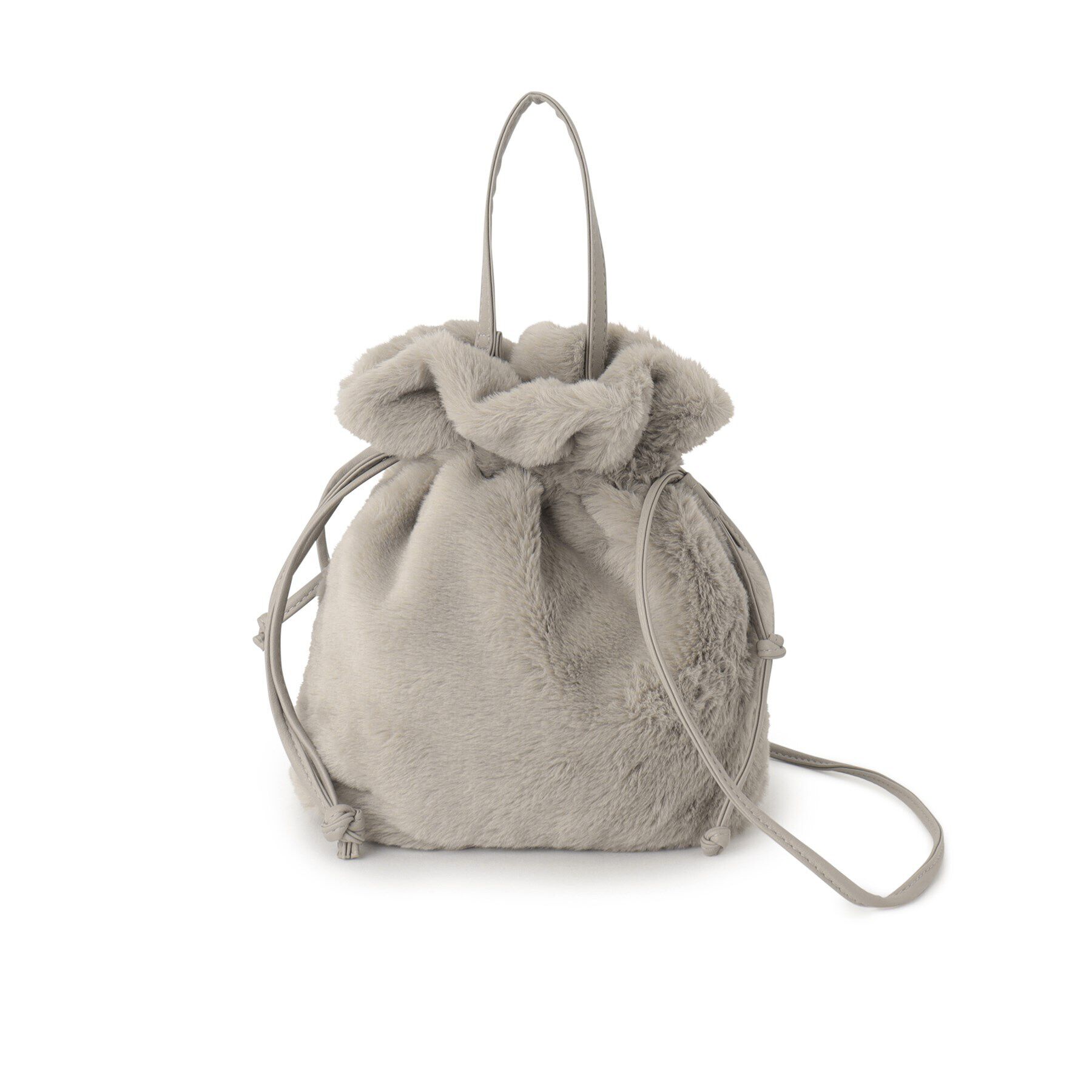 ITS&rsquo;DEMO「巾着2WAYファーショルダー」|ショルダー・メッセンジャー|