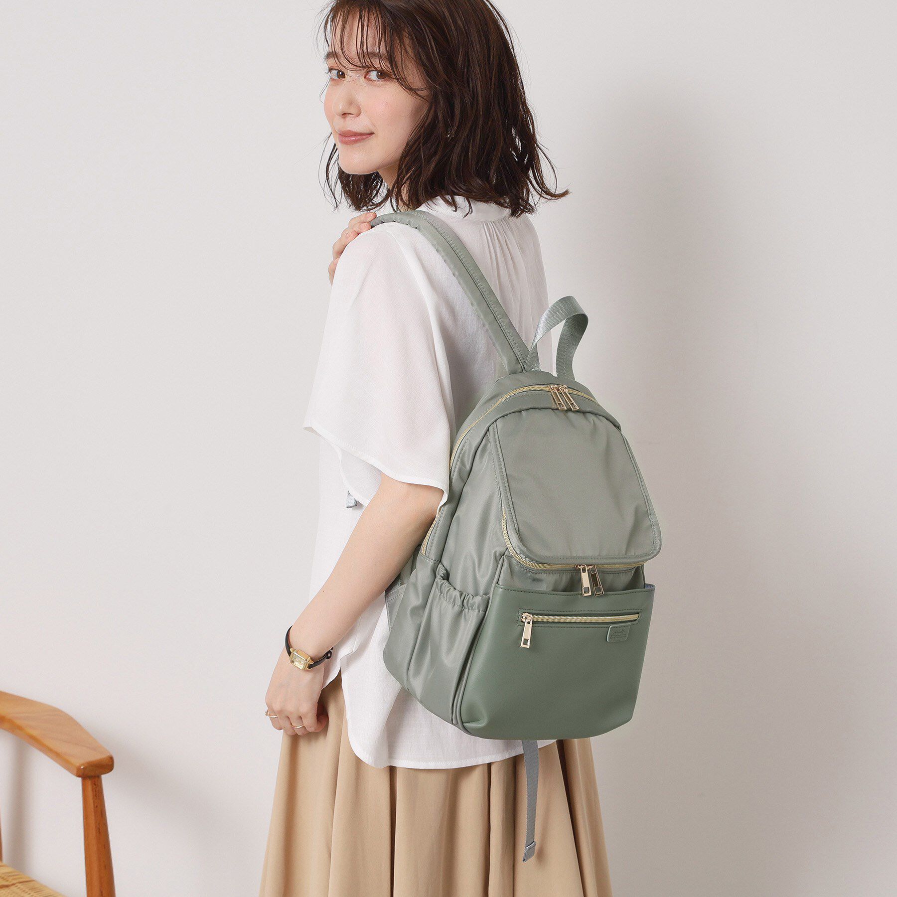 ITS&rsquo;DEMO「【A4対応／ポケット10】収納アドバイザーPCリュック」|リュック|