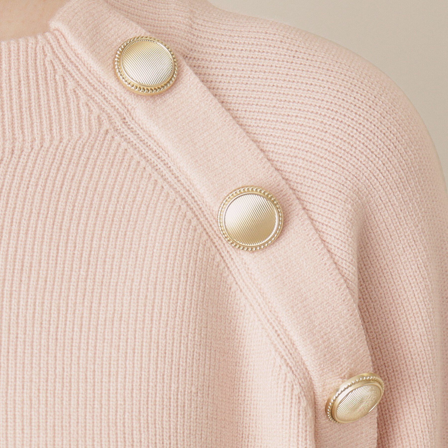 ITS&rsquo;DEMO「【手洗い可】肩ボタン畦ニット」|ニット・セーター|