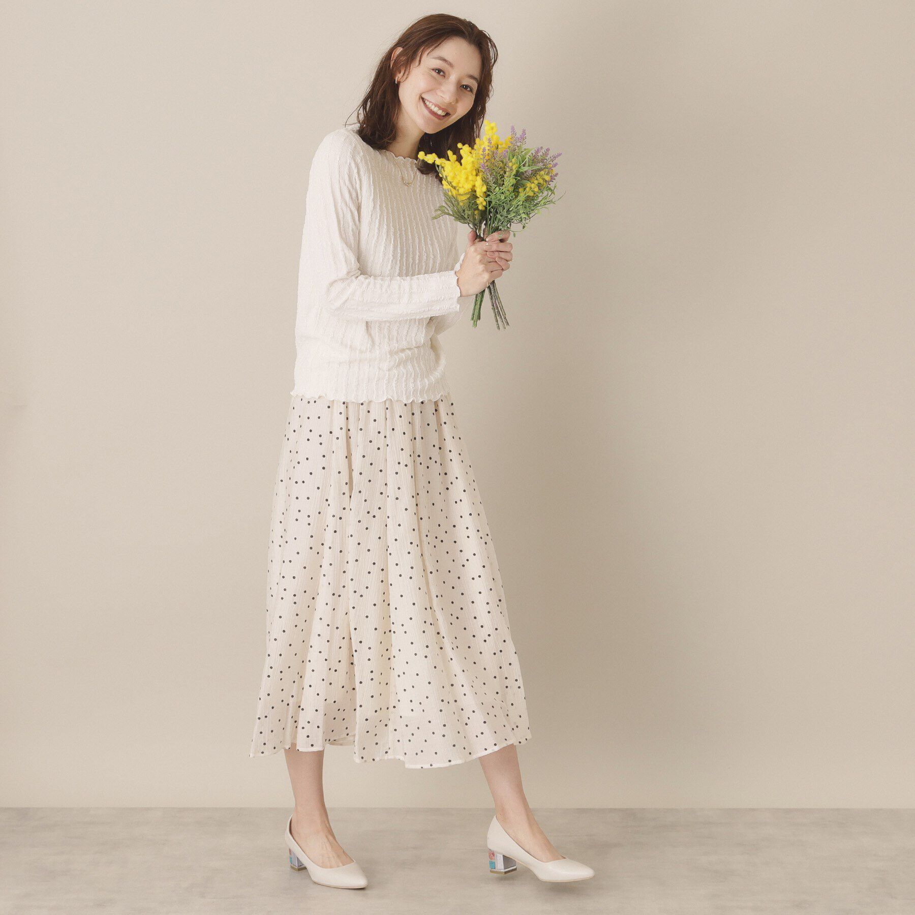 ITS&rsquo;DEMO「【手洗い可】ふくれジャカードプルオーバー」|Tシャツ・カットソー|