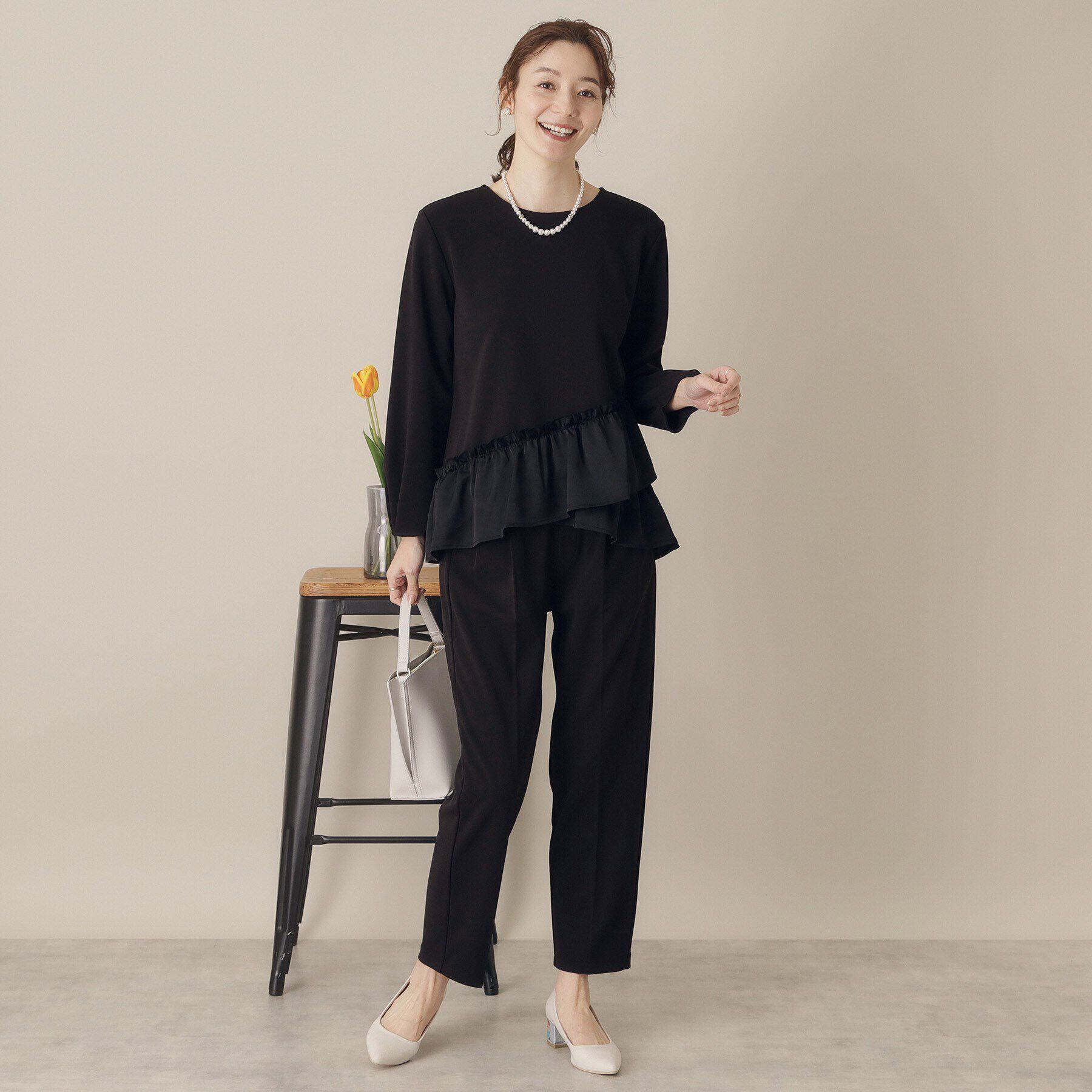 ITS&rsquo;DEMO「【通勤／手洗い可】カットジョーゼットブラウス」|シャツ・ブラウス|