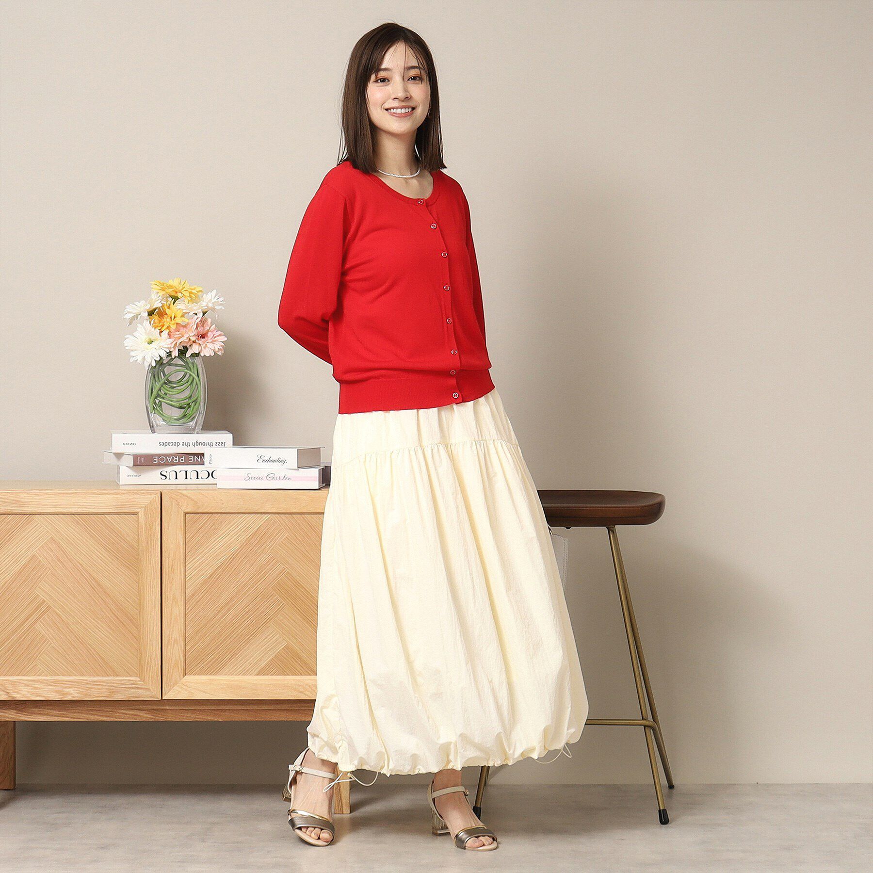 ITS&rsquo;DEMO「【後ろウエストゴム／手洗い可】バルーンスカート」|スカート|