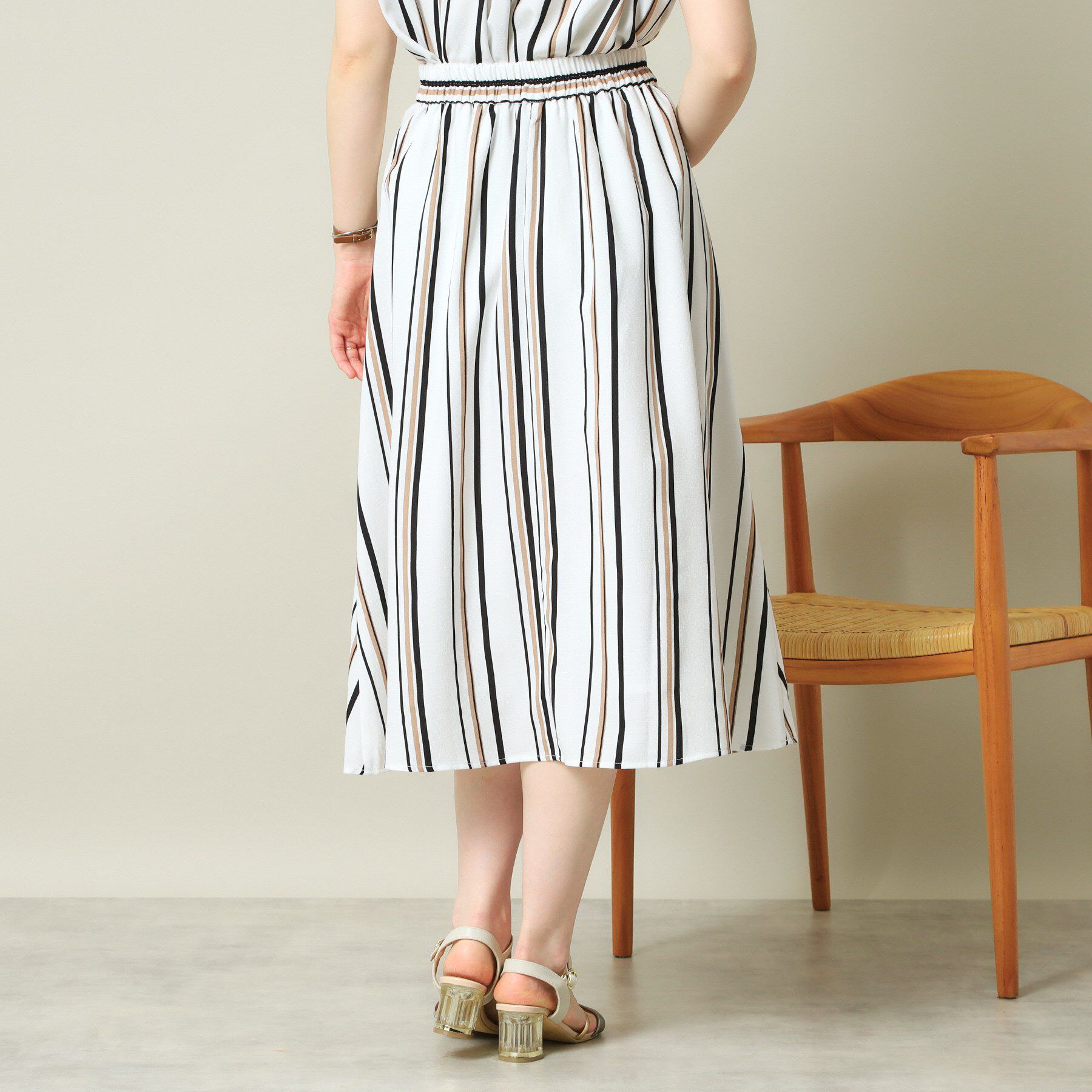 ITS&rsquo;DEMO「【UVケア／吸水速乾／洗濯機OK】麻調合繊スカート＜ラク服シリーズ＞」|スカート|