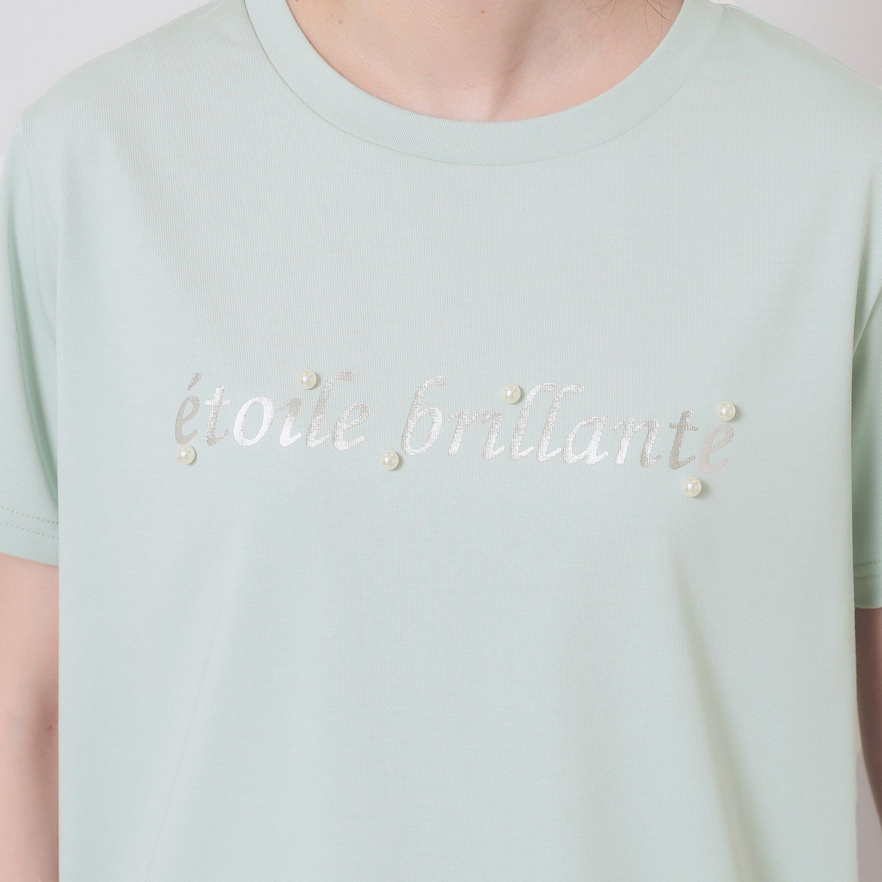 ITS&rsquo;DEMO「【手洗い可】箔ロゴプリントTシャツ」|Tシャツ・カットソー|