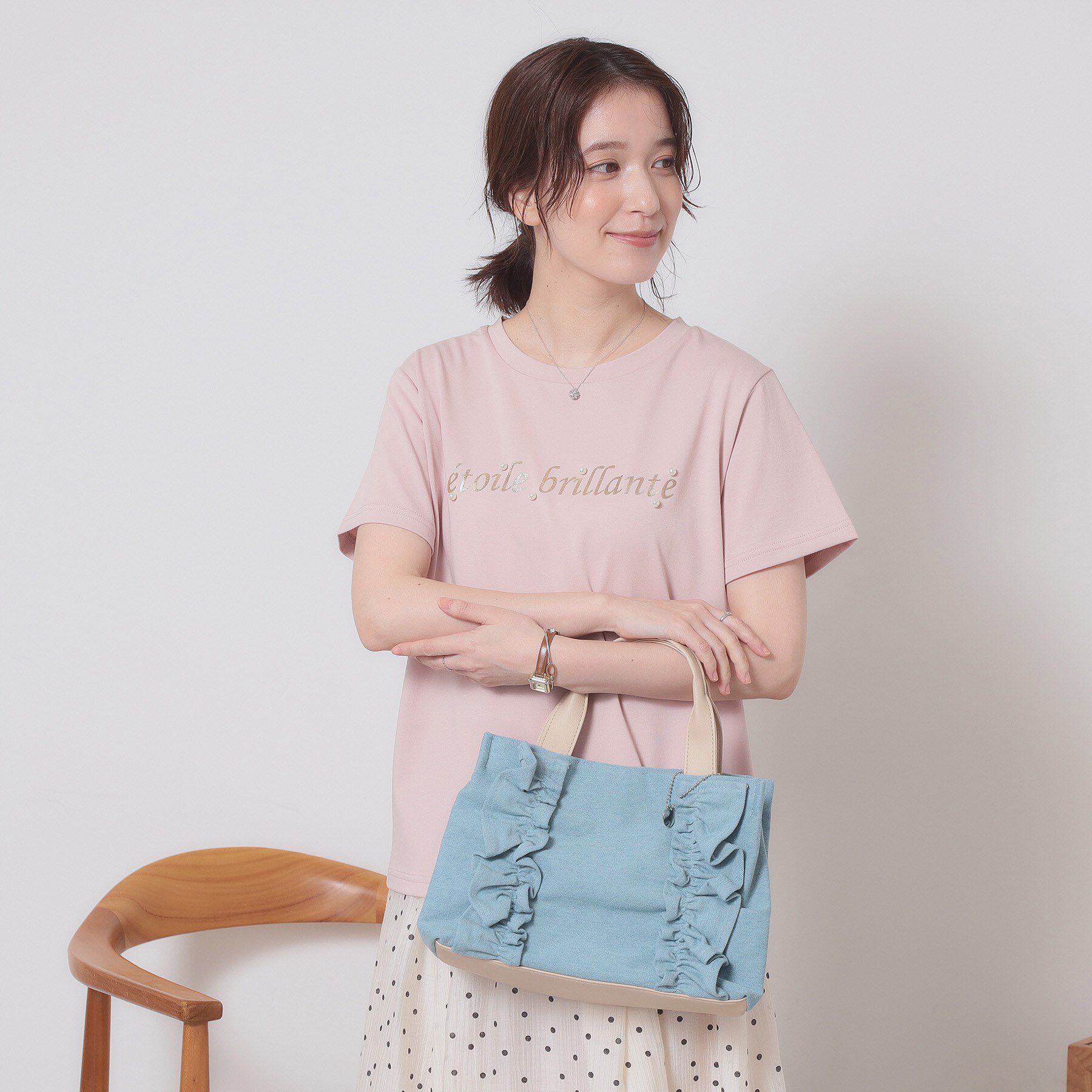 ITS&rsquo;DEMO「フリルミニトート」|ハンドバッグ|