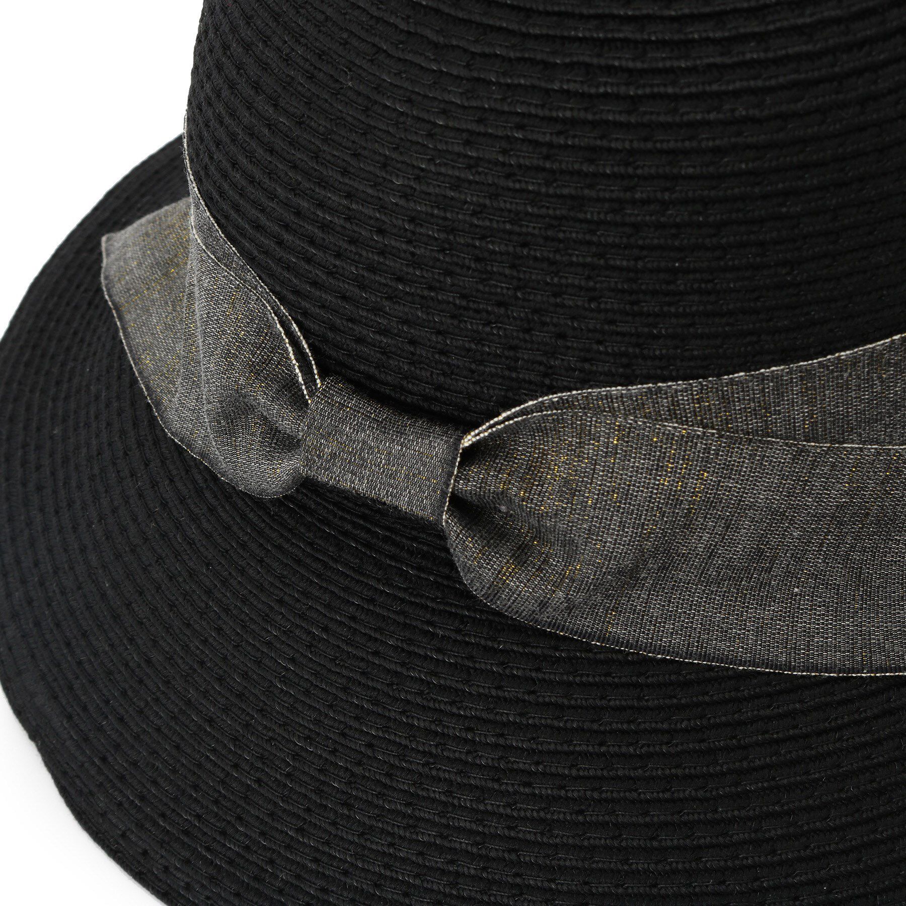 ITS&rsquo;DEMO「【畳める／サイズ調整可／手洗い可】コンパクトラメリボンハット」|ハット|