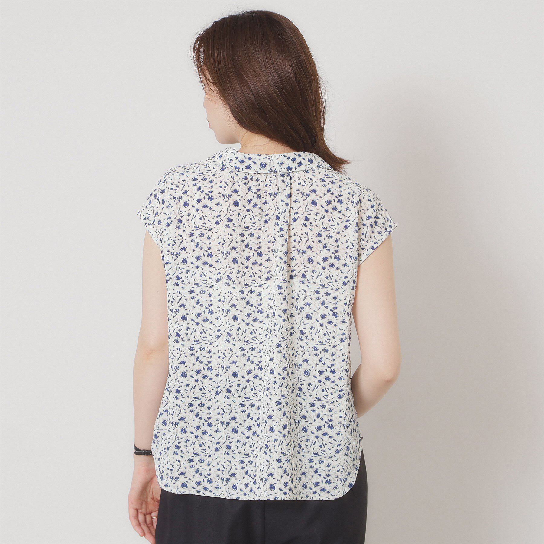 ITS&rsquo;DEMO「【洗濯機OK】シャーリング小花ブラウス」|シャツ・ブラウス|