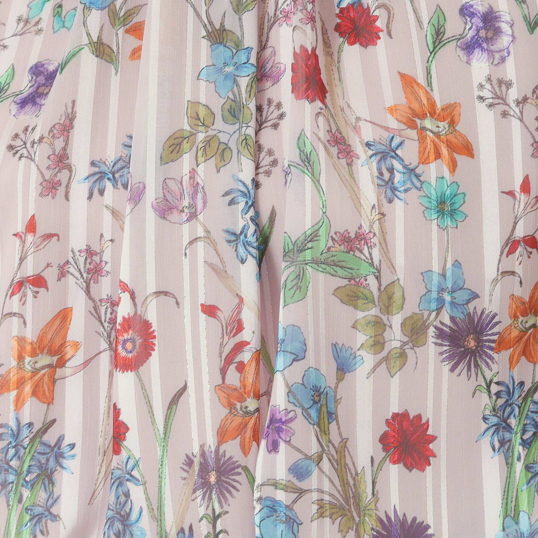 ITS&rsquo;DEMO「【手洗い可／セットアップ可】ラメストライプ花柄ブラウス」|シャツ・ブラウス|