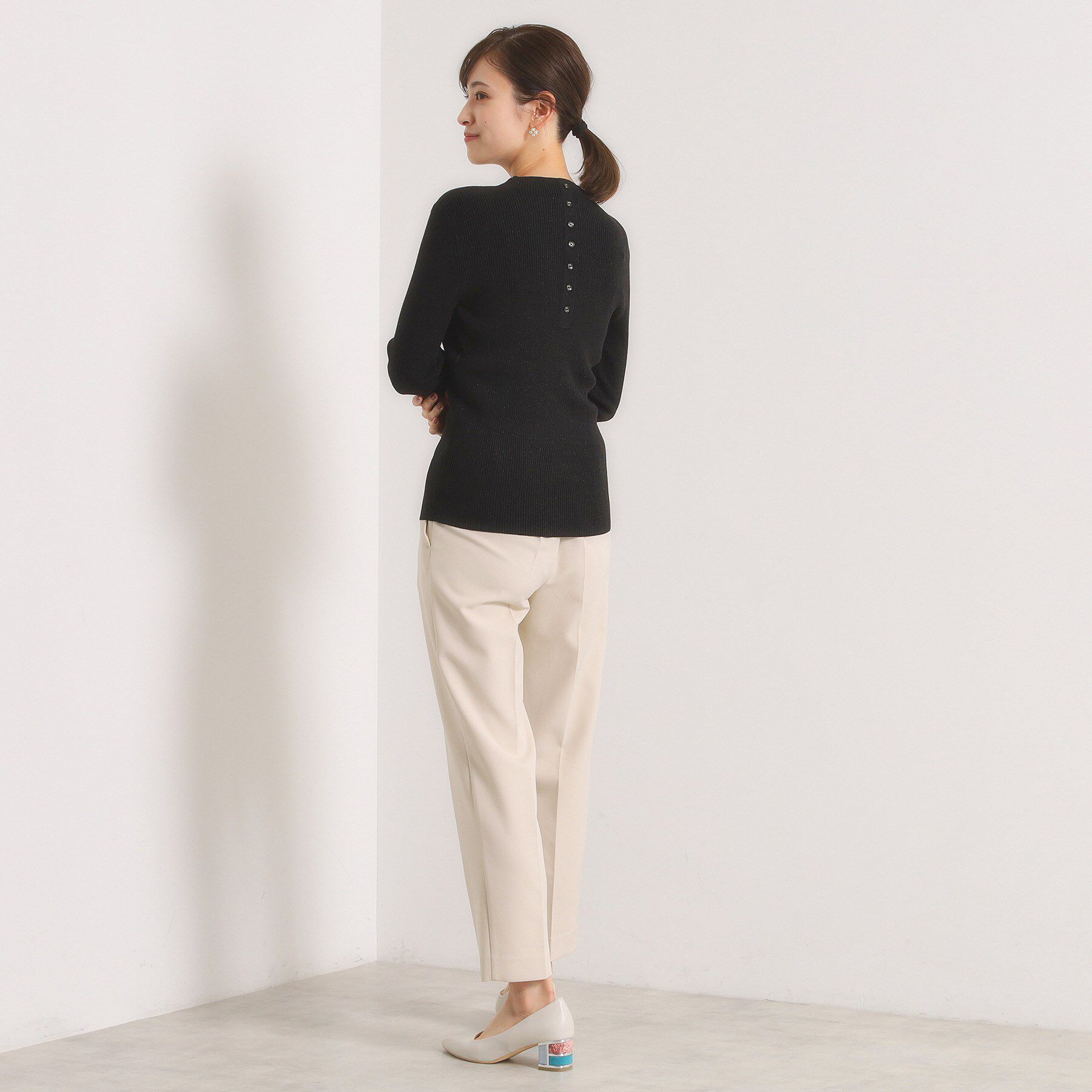 ITS&rsquo;DEMO「【手洗い可】ラメリブボトルネックニット」|ニット・セーター|