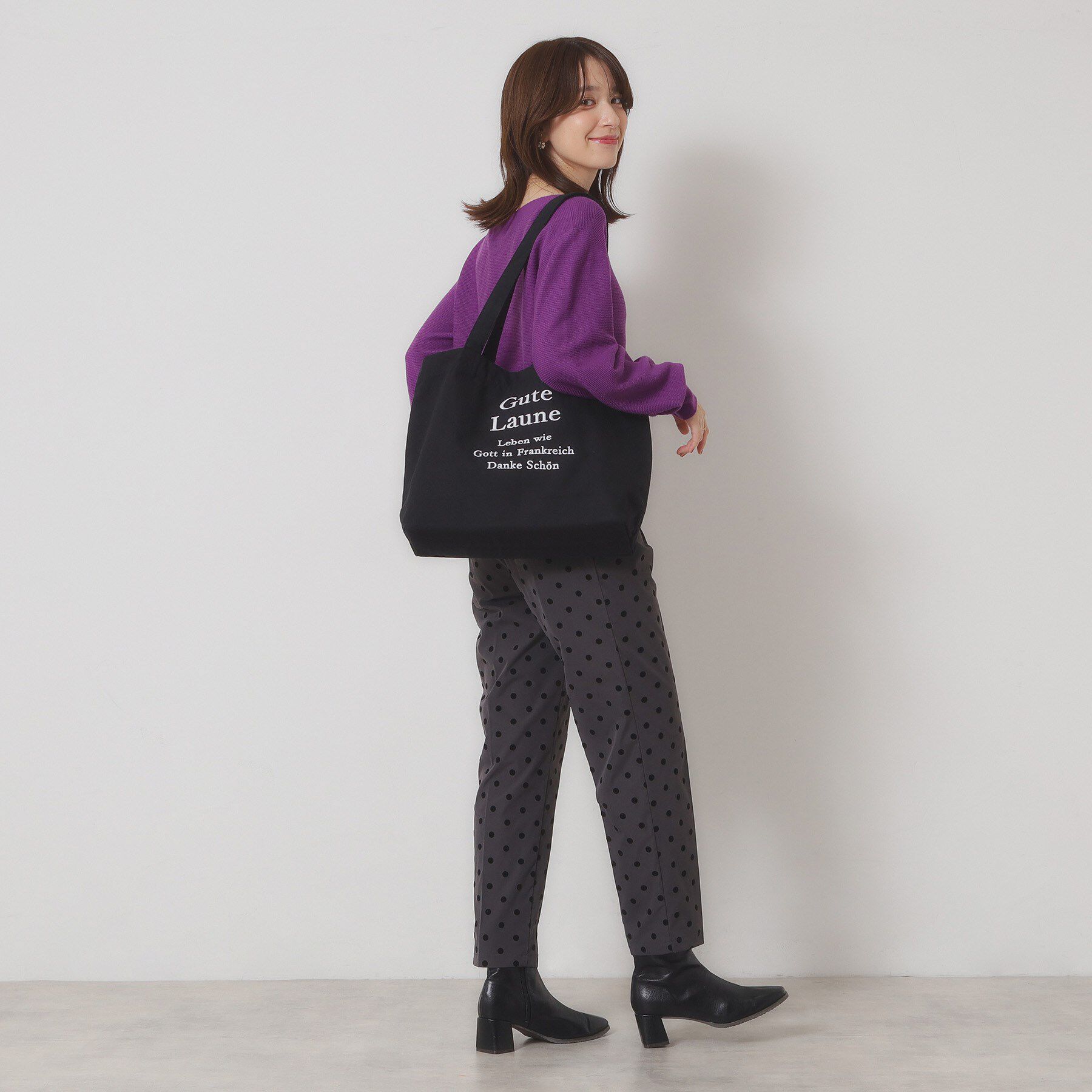 ITS&rsquo;DEMO「【A4対応】ロゴ刺繍ラージトート」|トートバッグ|