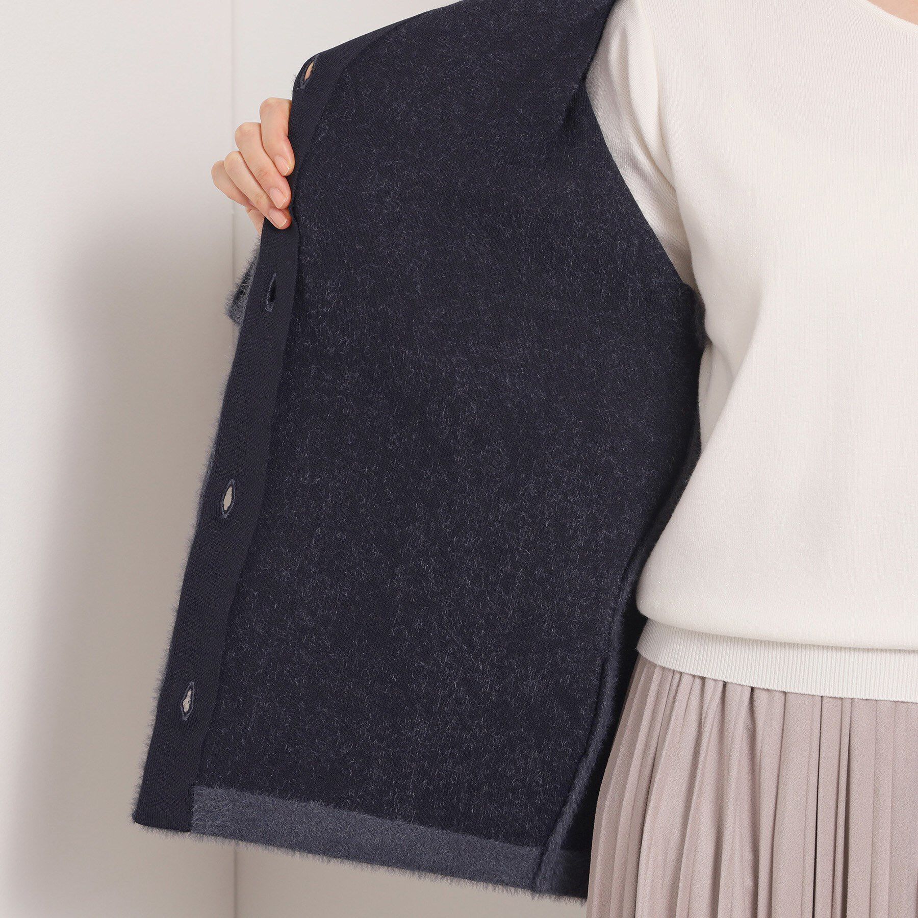 ITS&rsquo;DEMO「【手洗い可】フェザーWフェイスコーディガン」|カーディガン|