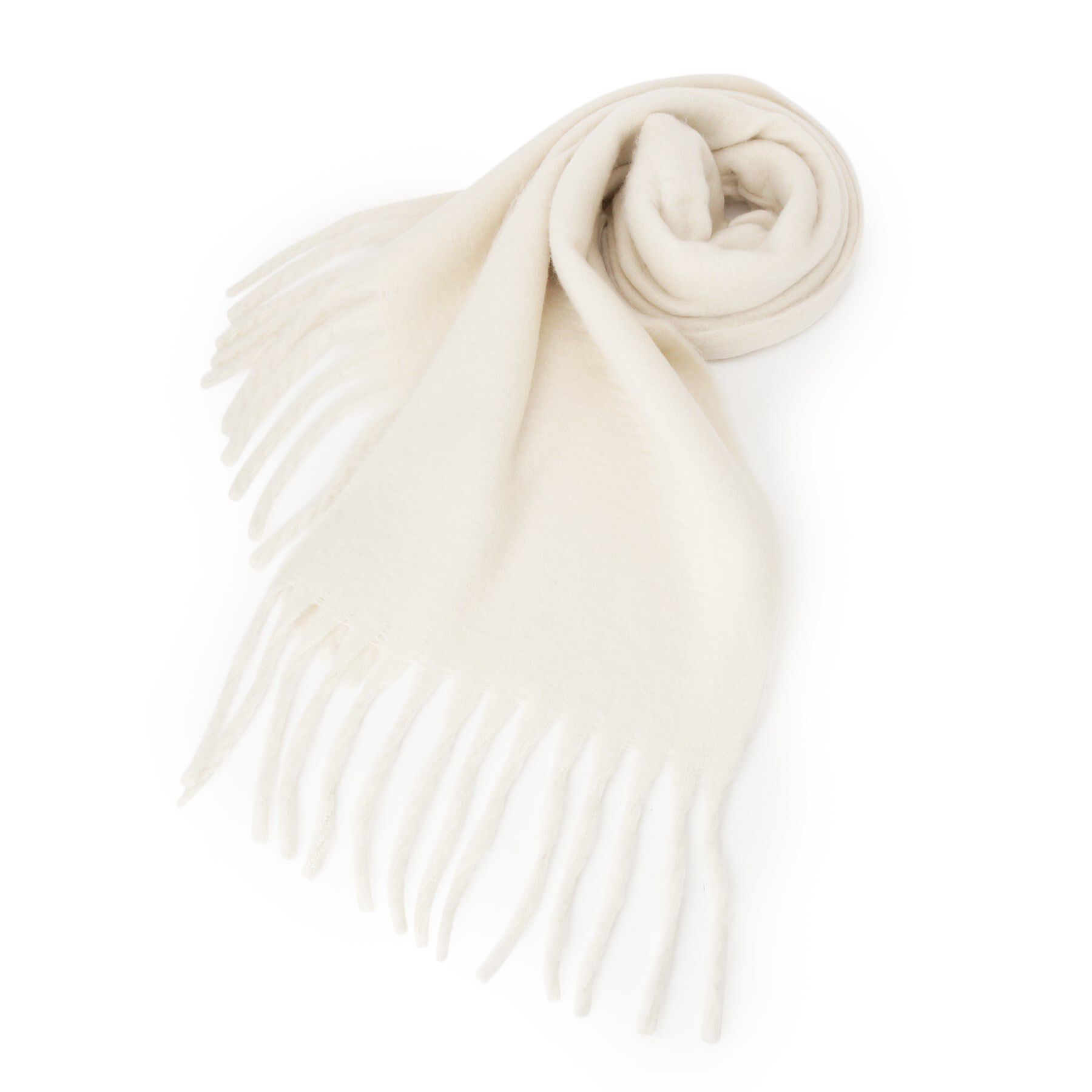 ITS&rsquo;DEMO「【手洗い可】バルキーニットストール」|ストール|アイボリー(004)