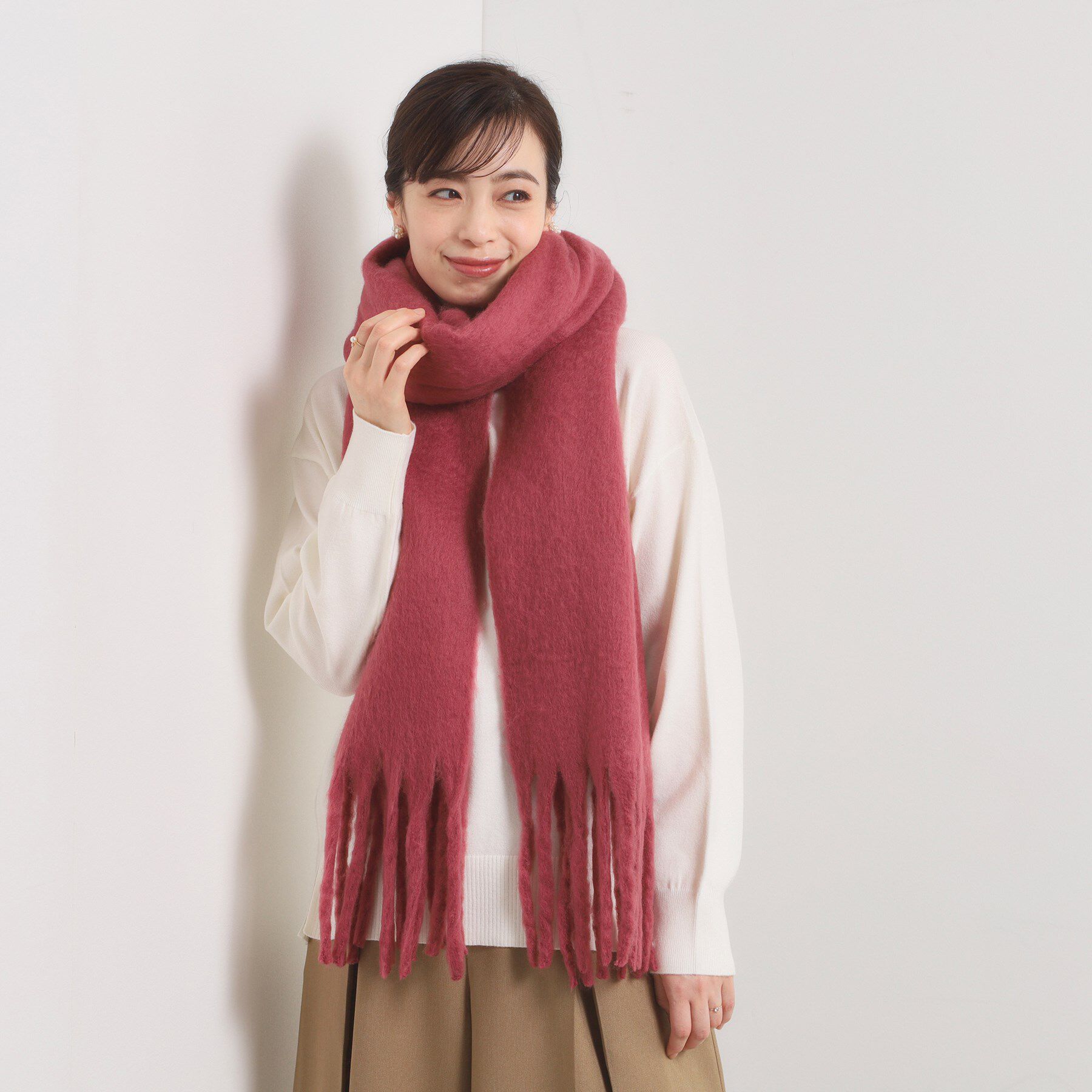 ITS&rsquo;DEMO「【手洗い可】バルキーニットストール」|ストール|