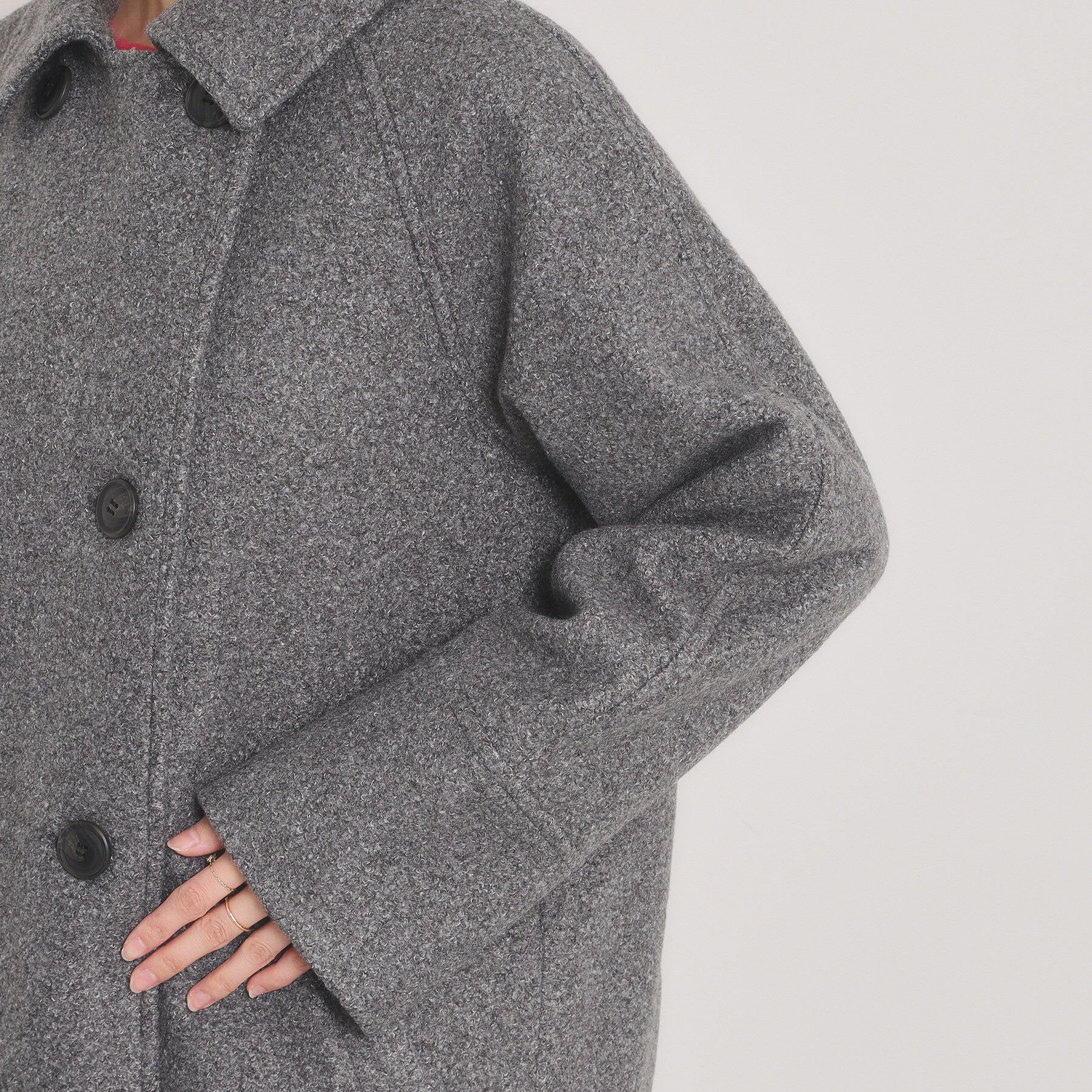 ITS&rsquo;DEMO「ブークレーダブルコート」|ピーコート|