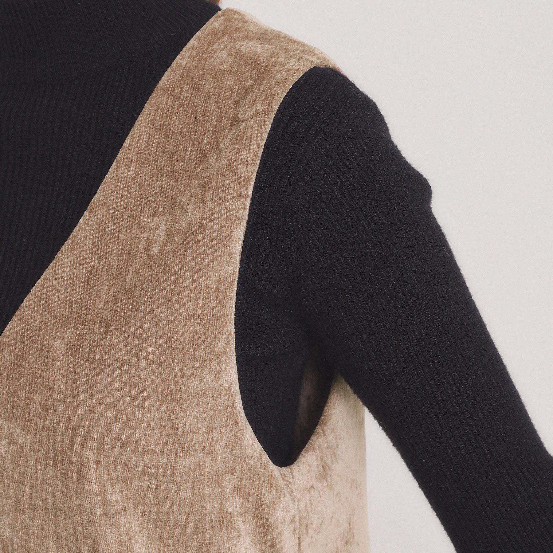 ITS&rsquo;DEMO「【手洗い可】ベロアジャンスカ」|ワンピース|