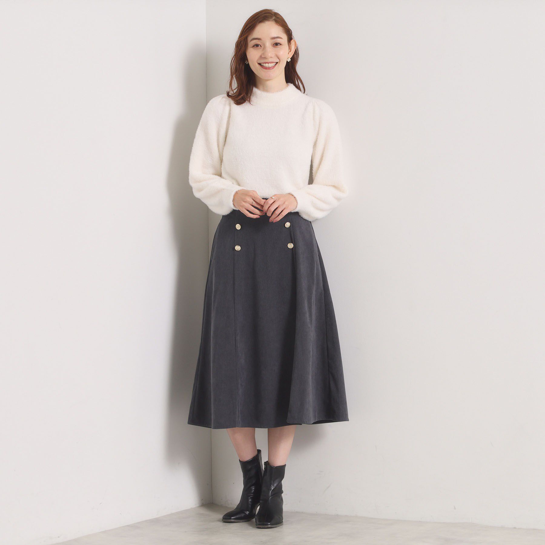 ITS&rsquo;DEMO「【手洗い可】フェザーヤーンパフスリーブニット」|ニット・セーター|