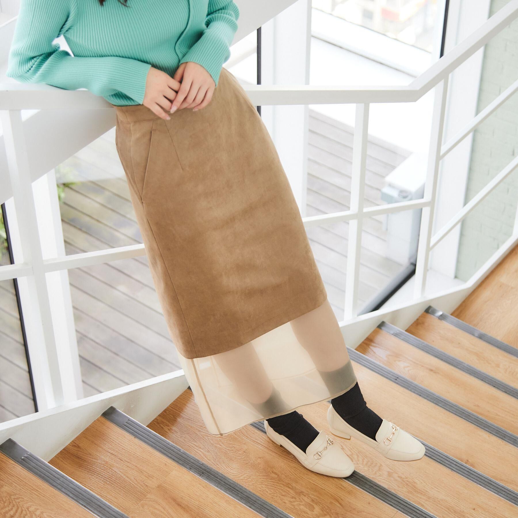 ESPERANZA「スクエアトゥローファー レイン対応」|パンプス|