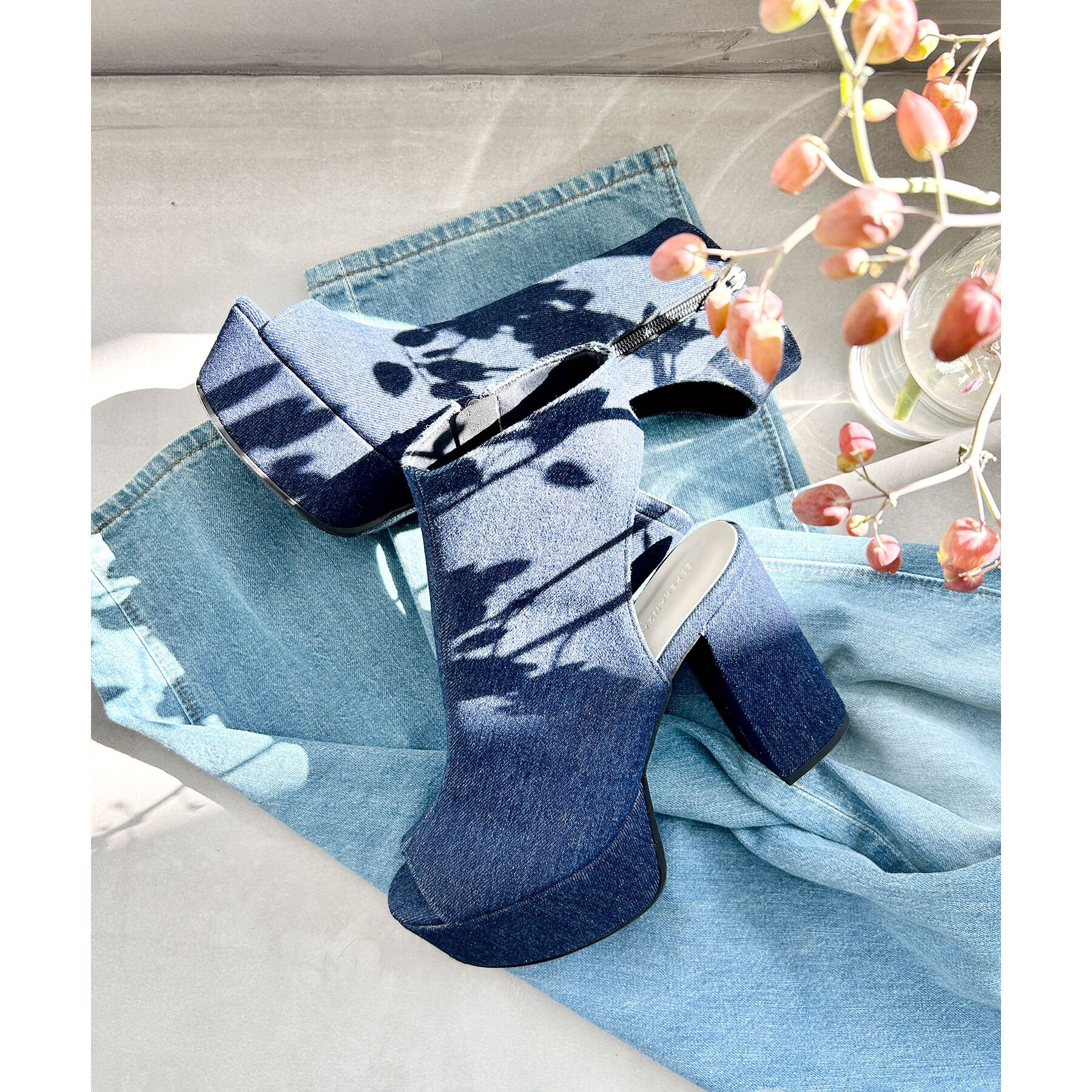 ESPERANZA「厚底ラク盛りブーツヒールサンダル」|ショートブーツ|