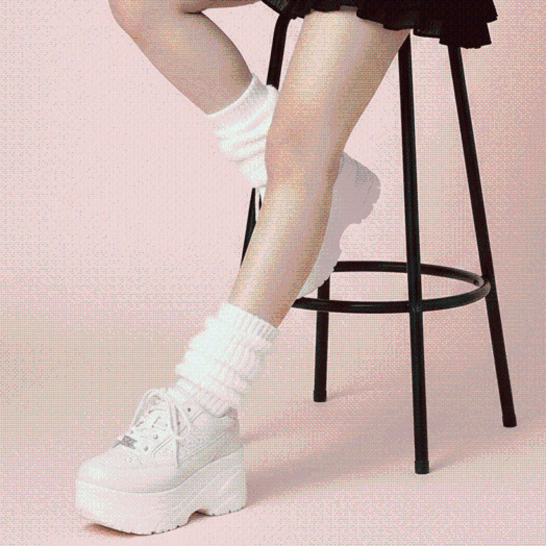 csT&P「＼脱ぎ履きしやすい／ファスナー付厚底スニーカー」|スニーカー|ﾎﾜｲﾄ(001)