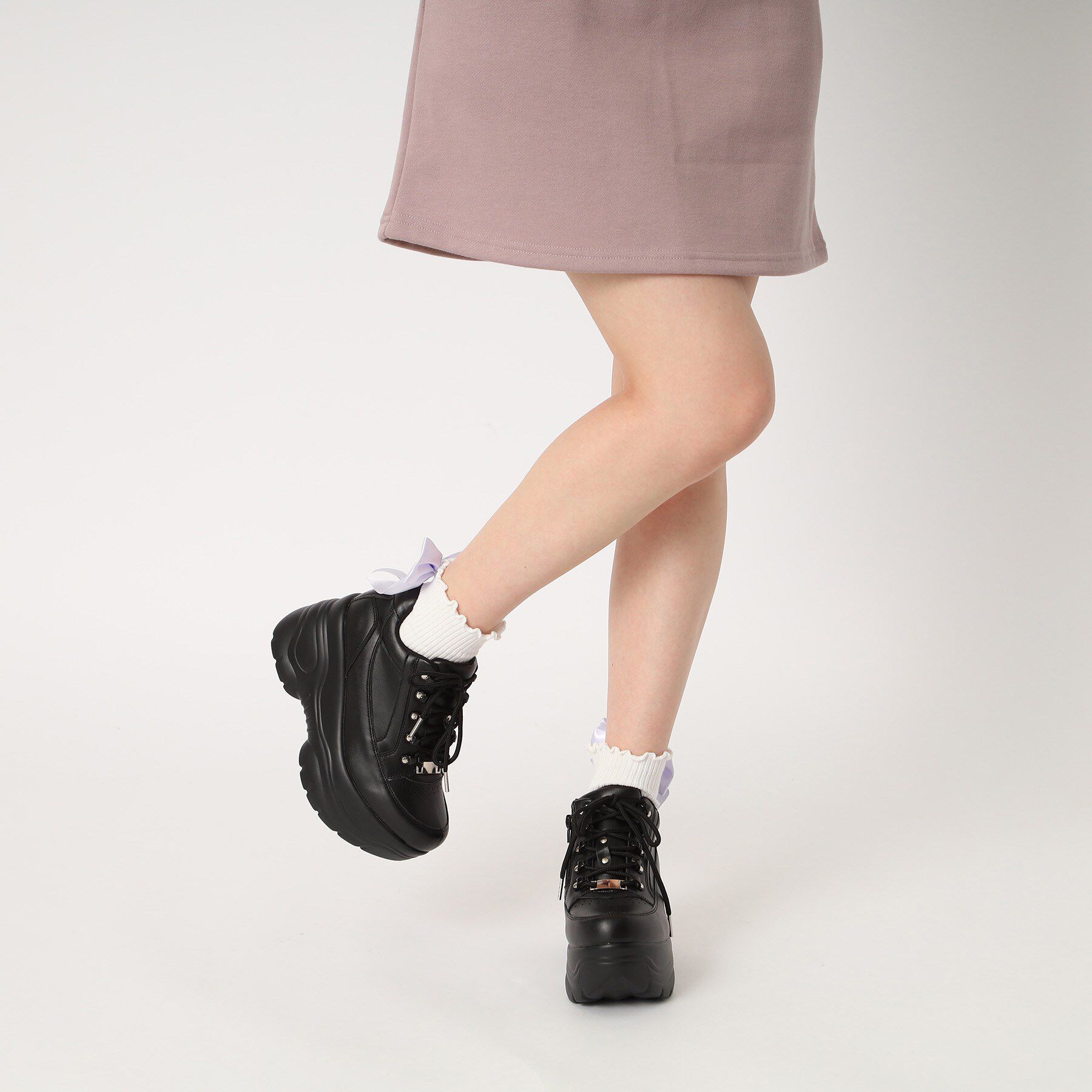 csT&P「＼脱ぎ履きしやすい／ファスナー付厚底スニーカー」|スニーカー|