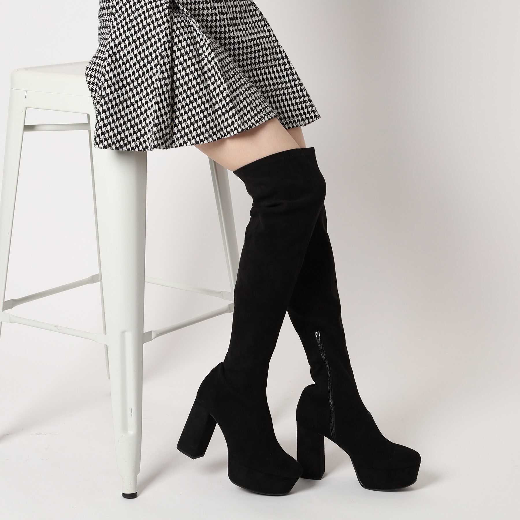 ESPERANZA「厚底ラク盛りニーハイブーツ」|ショートブーツ|