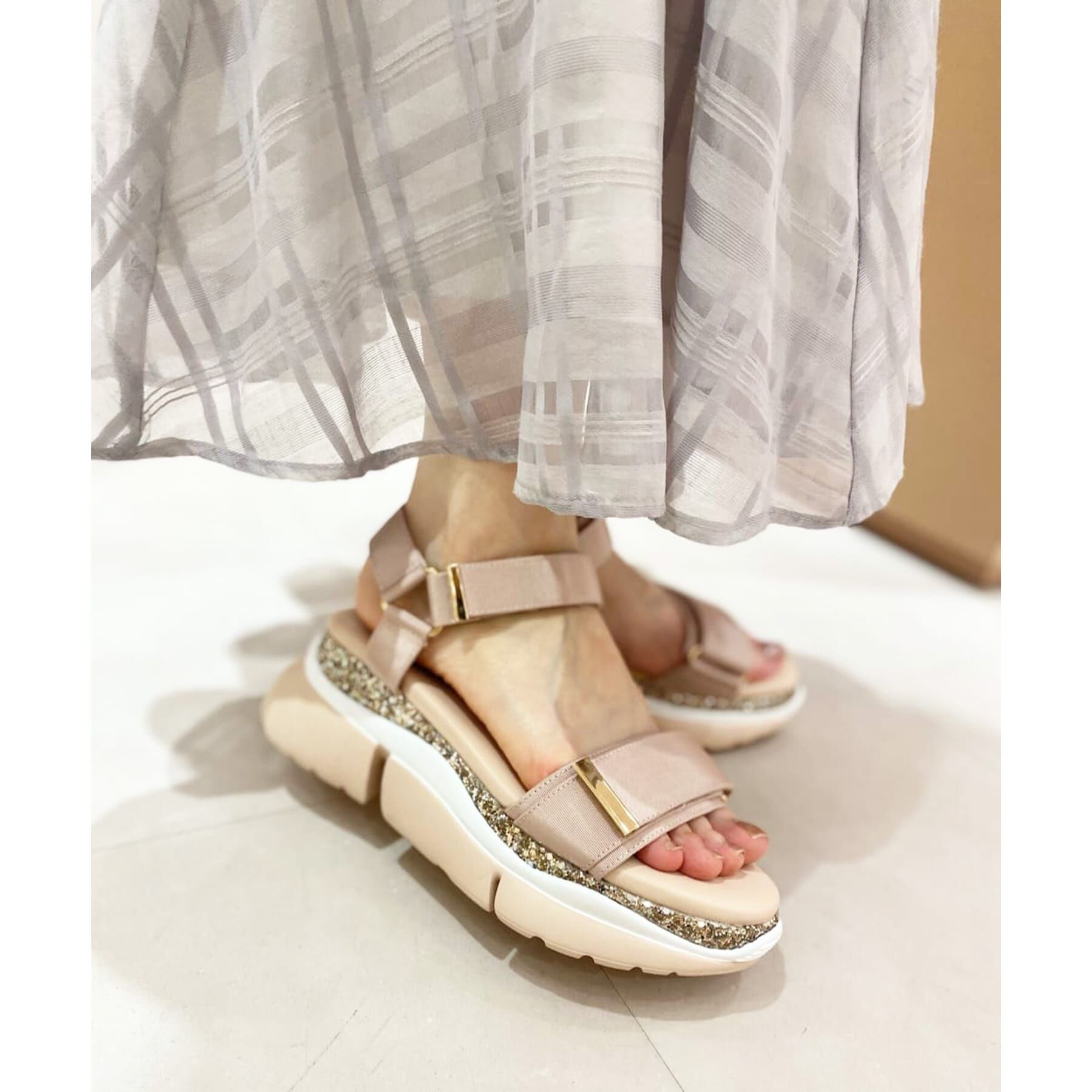 ESPERANZA「グリッター厚底スポサン 24SS」|サンダル|