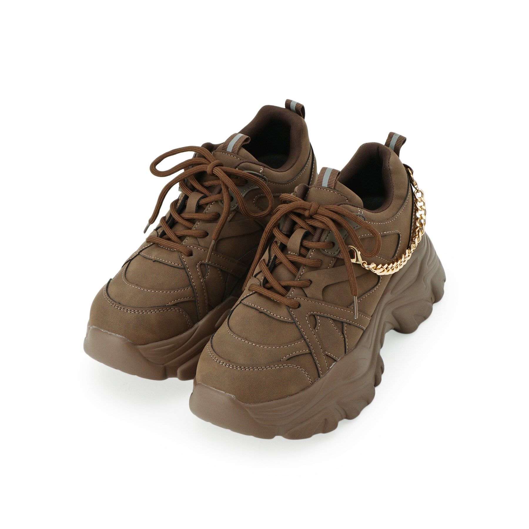 csT&P「【2WAYチェーン付き】軽量ボリュームソール厚底スニーカー」|スニーカー|