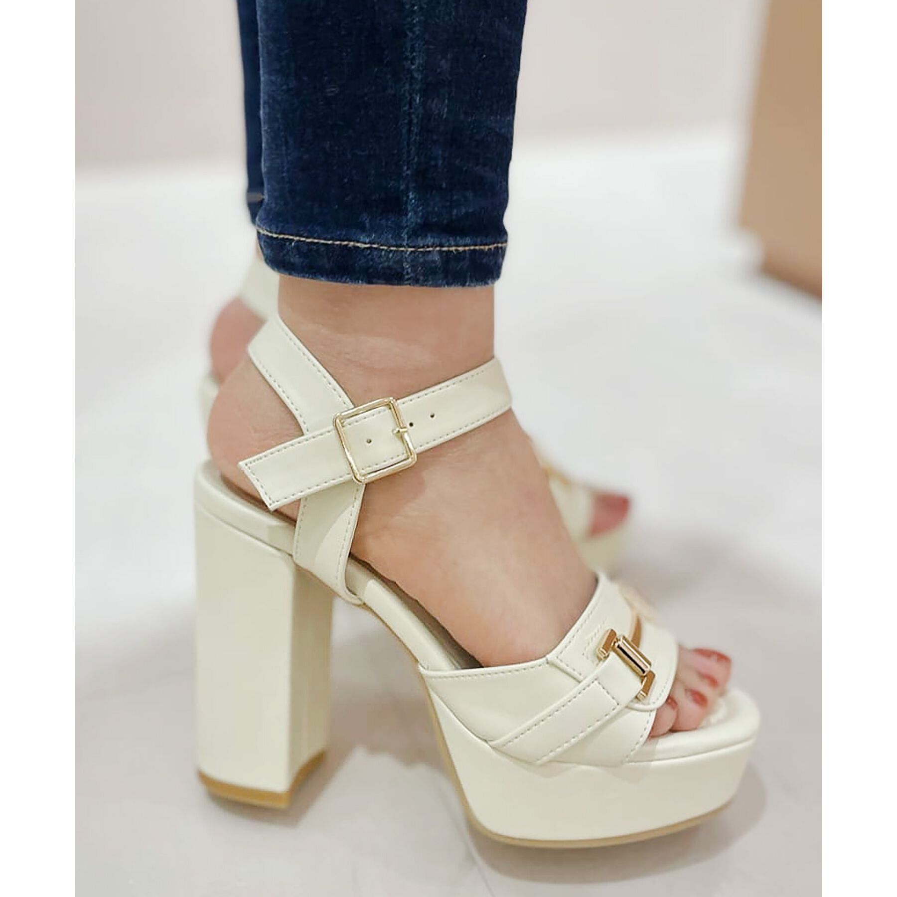 ESPERANZA「アッパービット厚底ヒールサンダル」|サンダル|