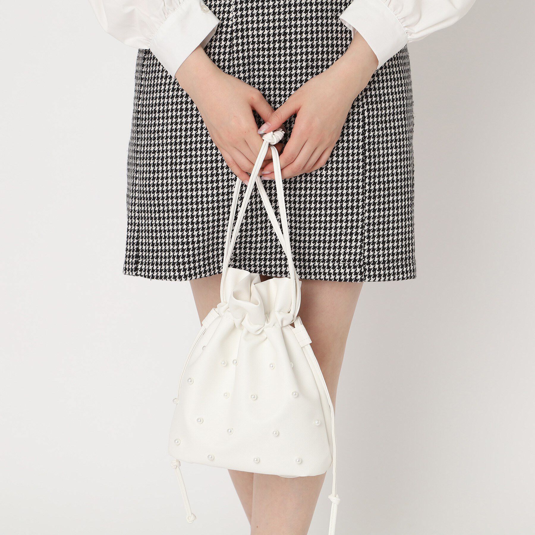 Ober Tashe「パール調巾着2WAYショルダー」|ショルダー・メッセンジャー|