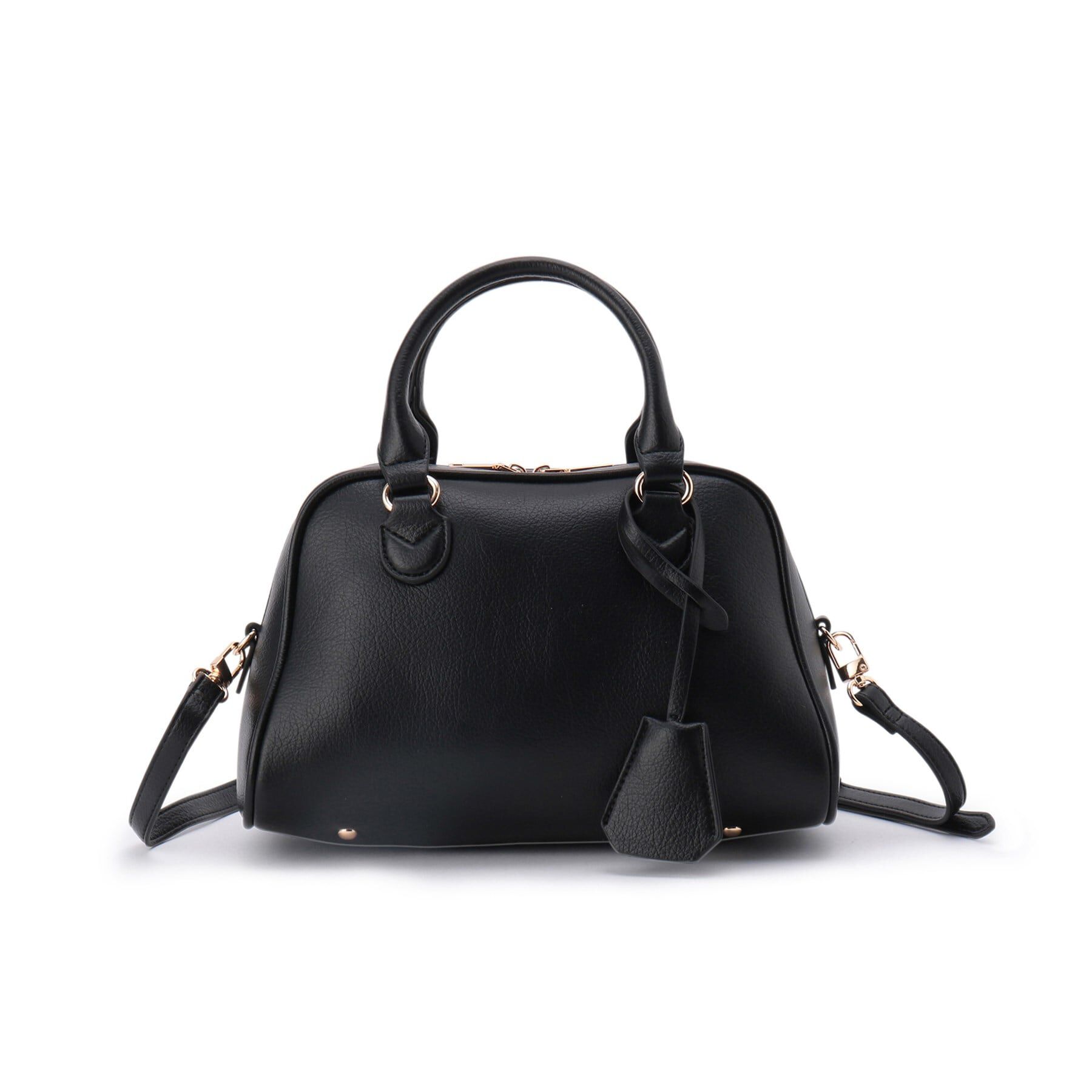 ESPERANZA「シボフェイクレザー２WAYボストンバッグ」|ボストンバッグ|ﾌﾞﾗｯｸ(019)