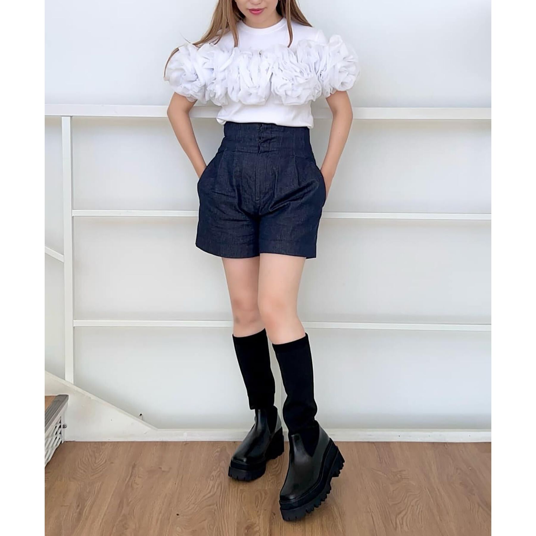 ESPERANZA「ニットロングブーツ」|ショートブーツ|