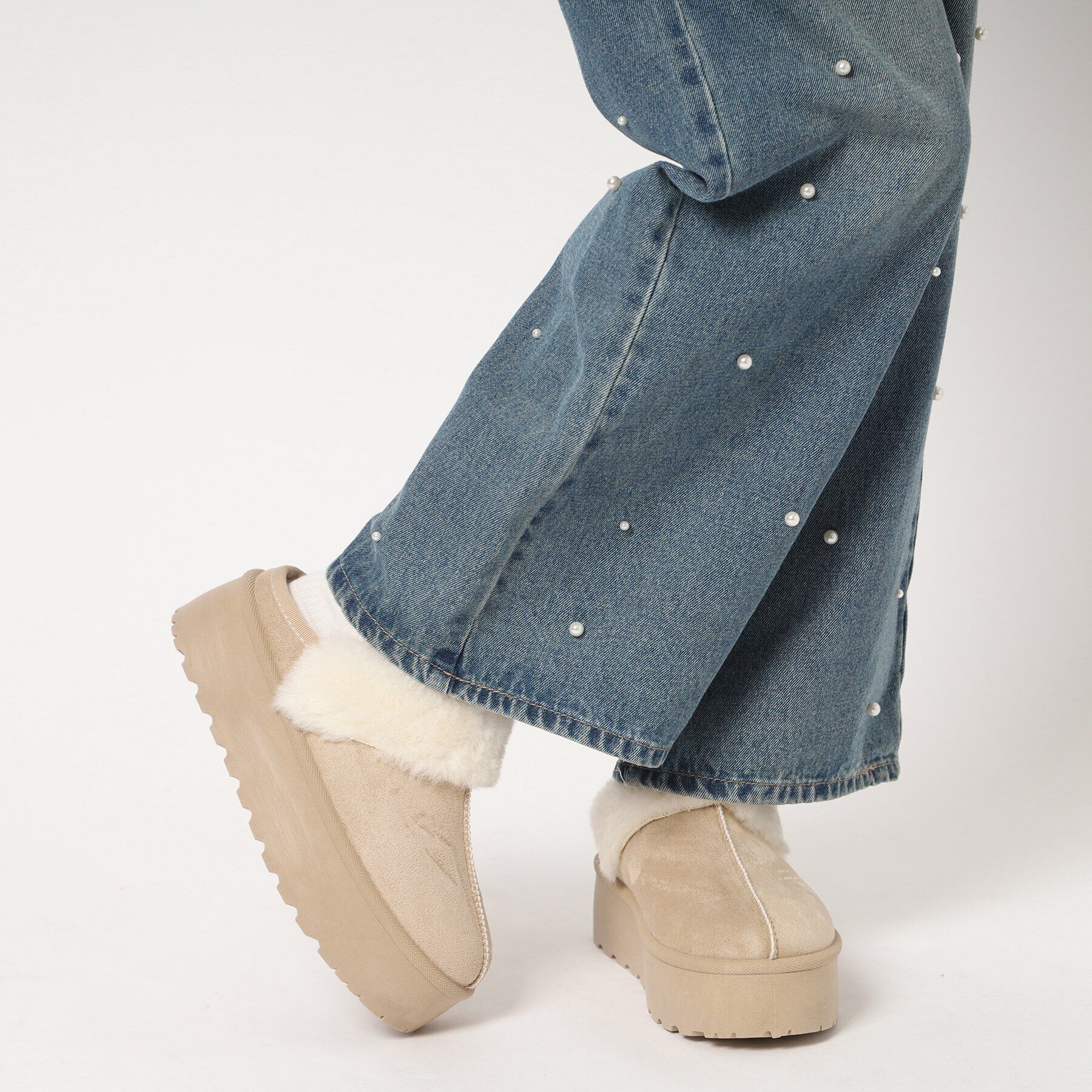 csT&P「厚底ムートンサンダル」|サンダル|