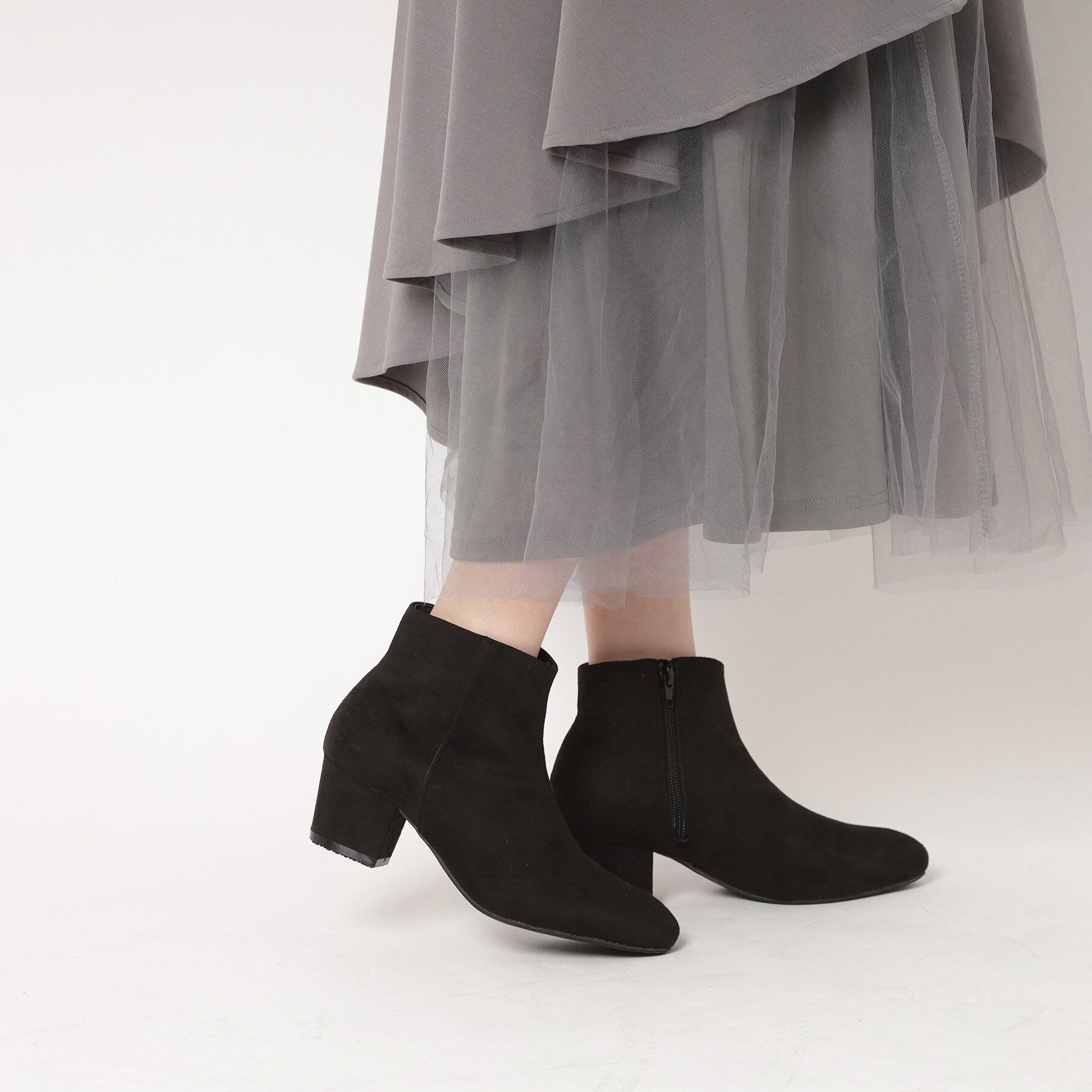 ESPERANZA「2WAYファーショートブーツ」|ショートブーツ|