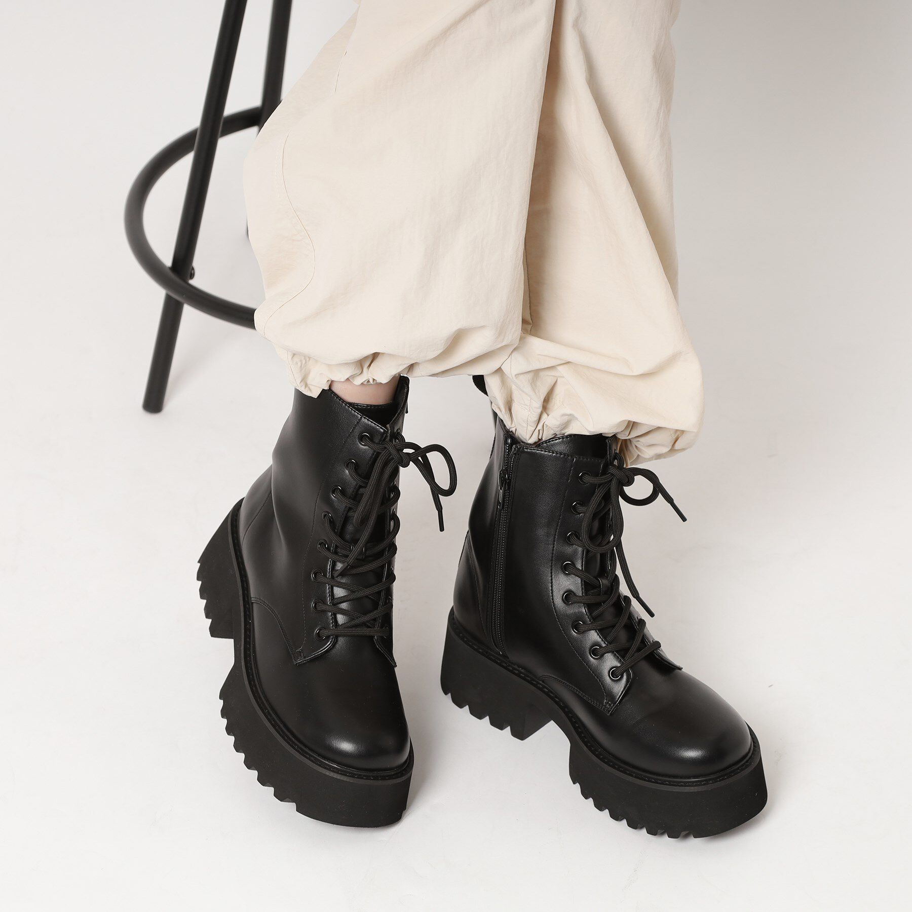 ESPERANZA「レースアップレインブーツ」|ショートブーツ|