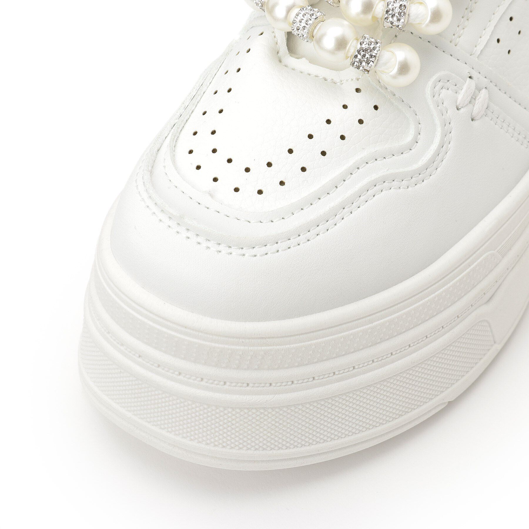 csT&P「厚底パール調付きスニーカー」|スニーカー|