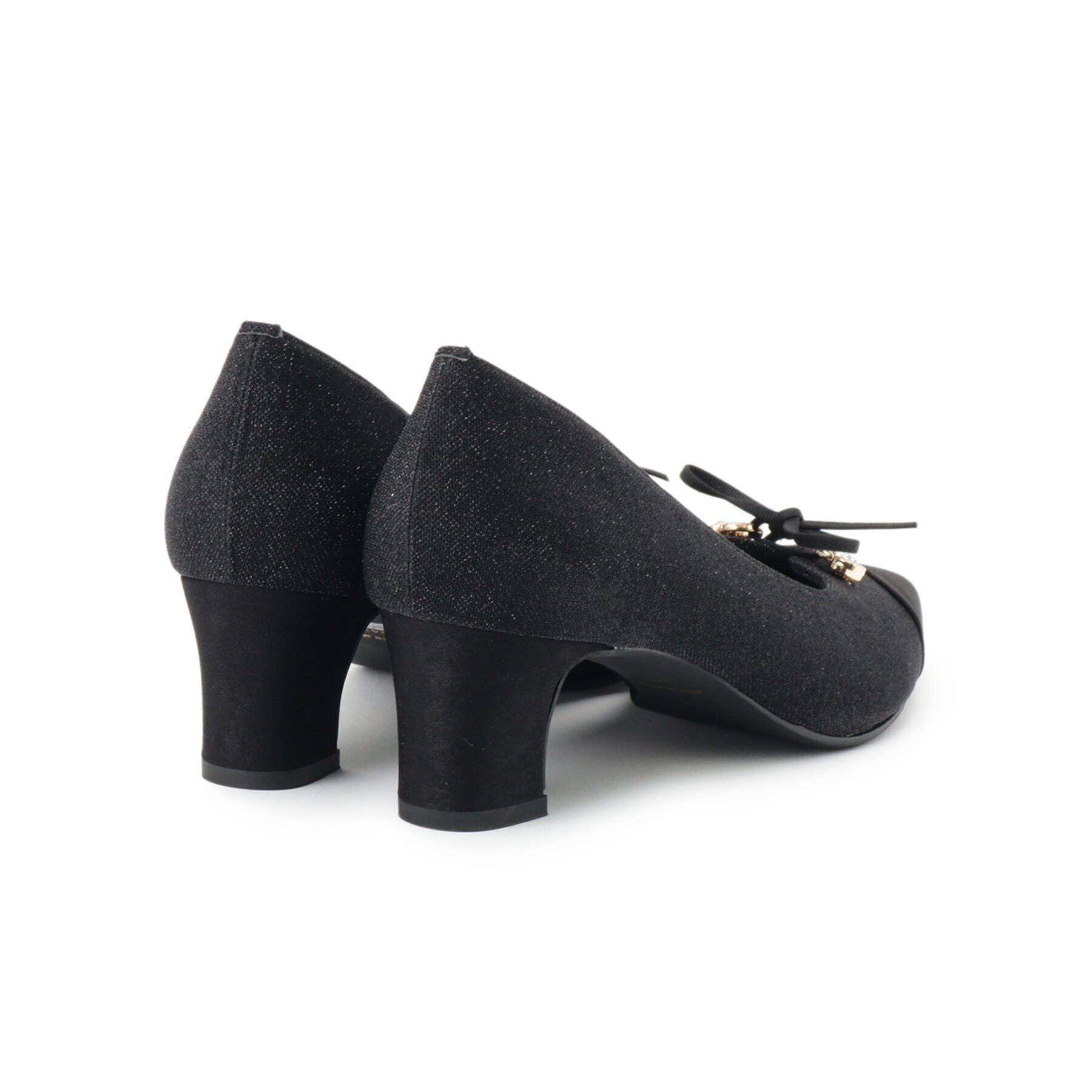 ESPERANZA「ビジューリボンポインテッドトゥパンプス」|パンプス|