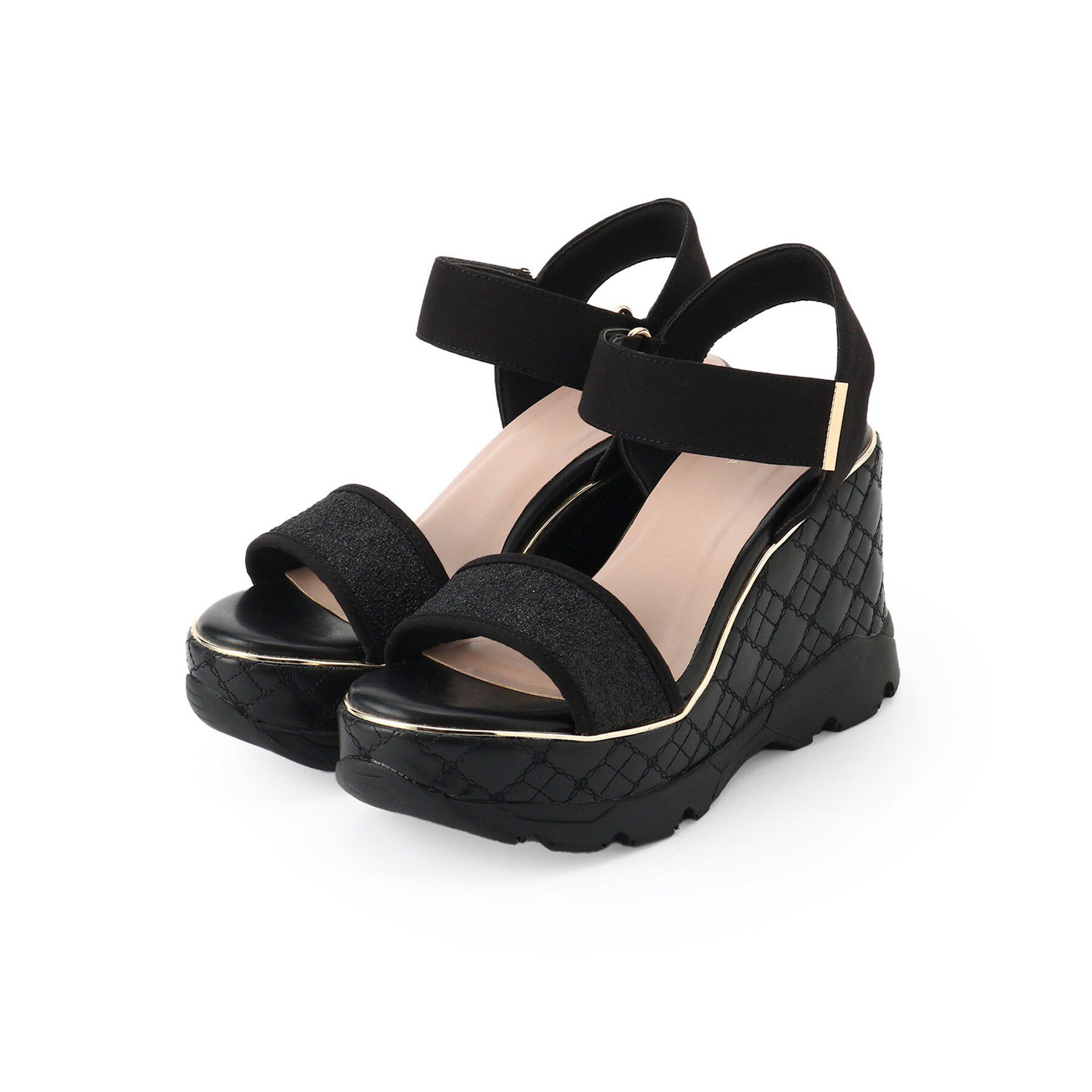 ESPERANZA「キルティングウェッジソールスポサン」|サンダル|