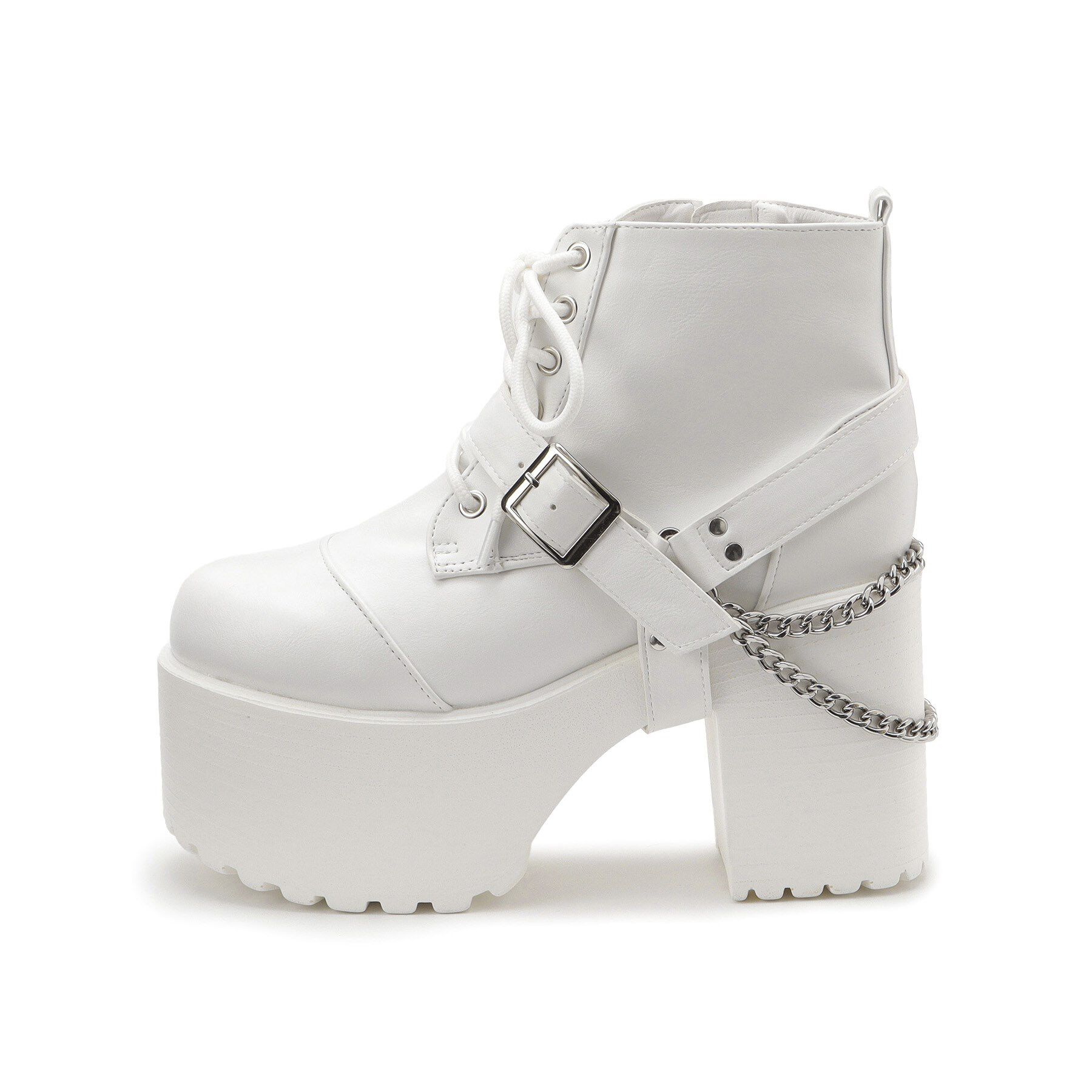 csT&P「ベルト取り外し可厚底ベルト付きブーツ」|ショートブーツ|