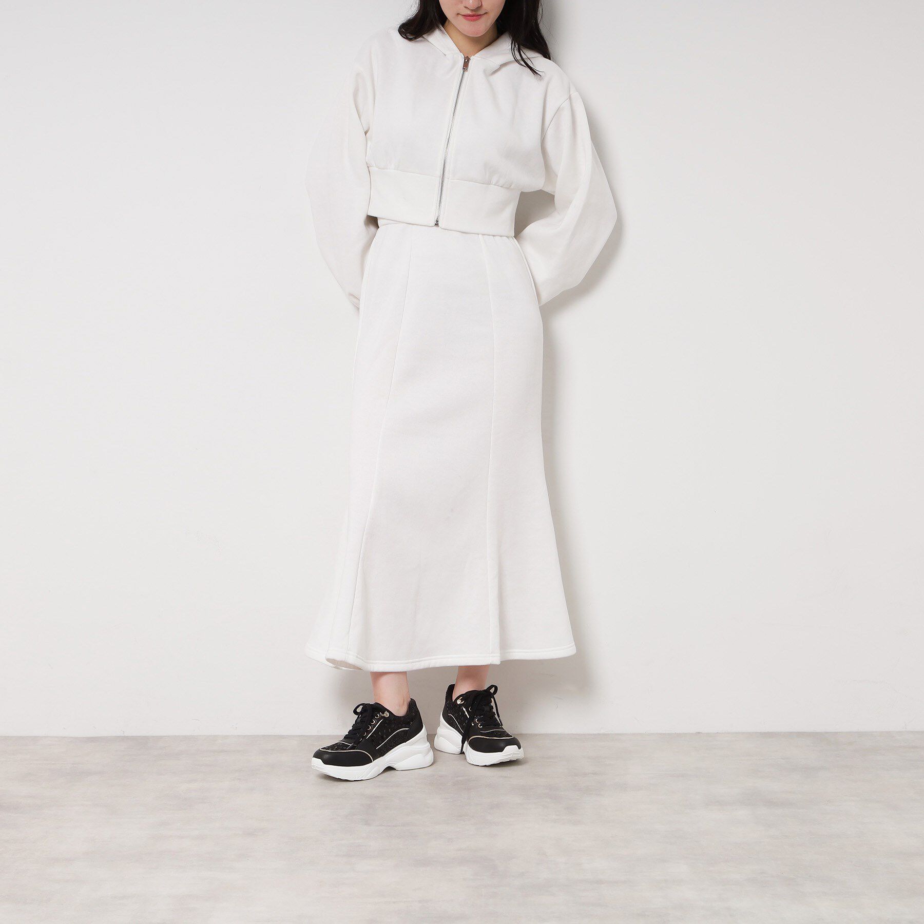 ESPERANZA「【EC先行販売】グリッター&times;ツイード ラインストーンスニーカー」|スニーカー|