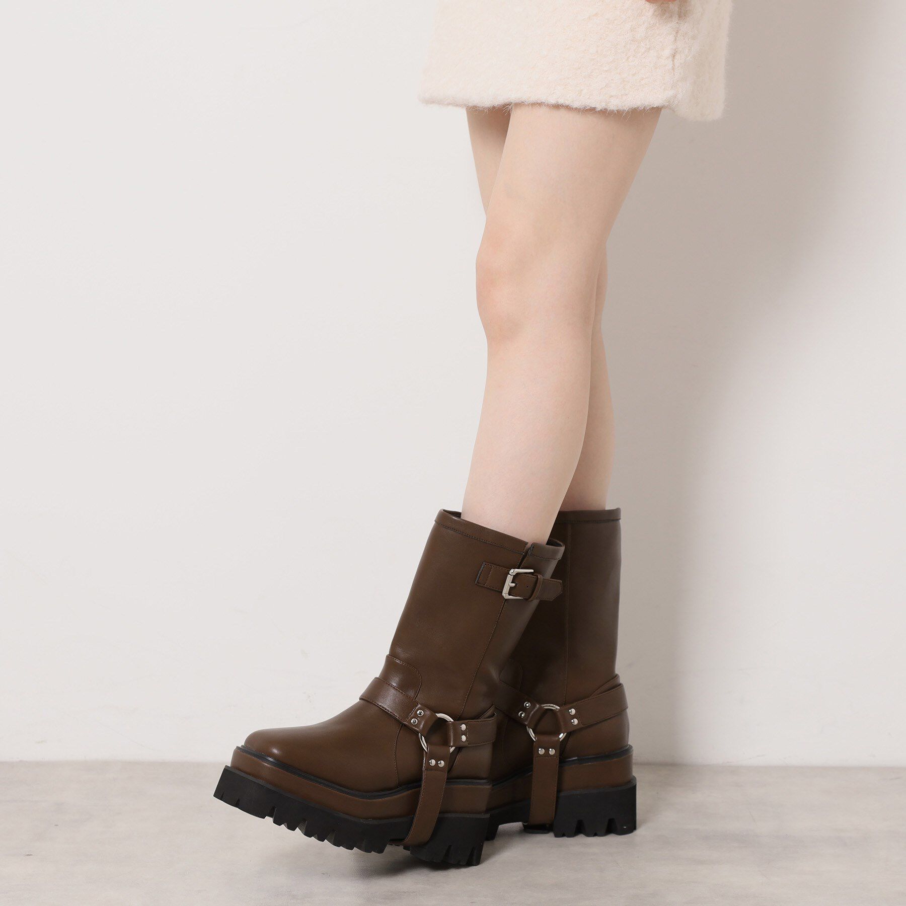 ESPERANZA「ダブルトラックソールエンジニアブーツ」|ショートブーツ|