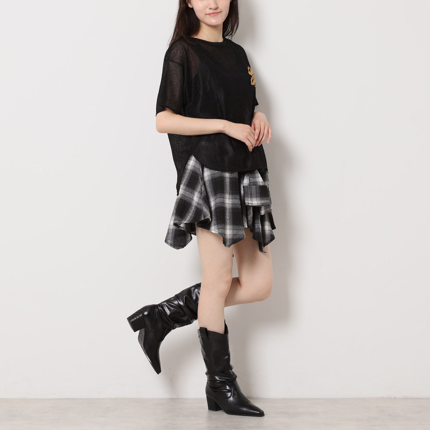 ESPERANZA「シャーリングウエスタンブーツ」|ショートブーツ|