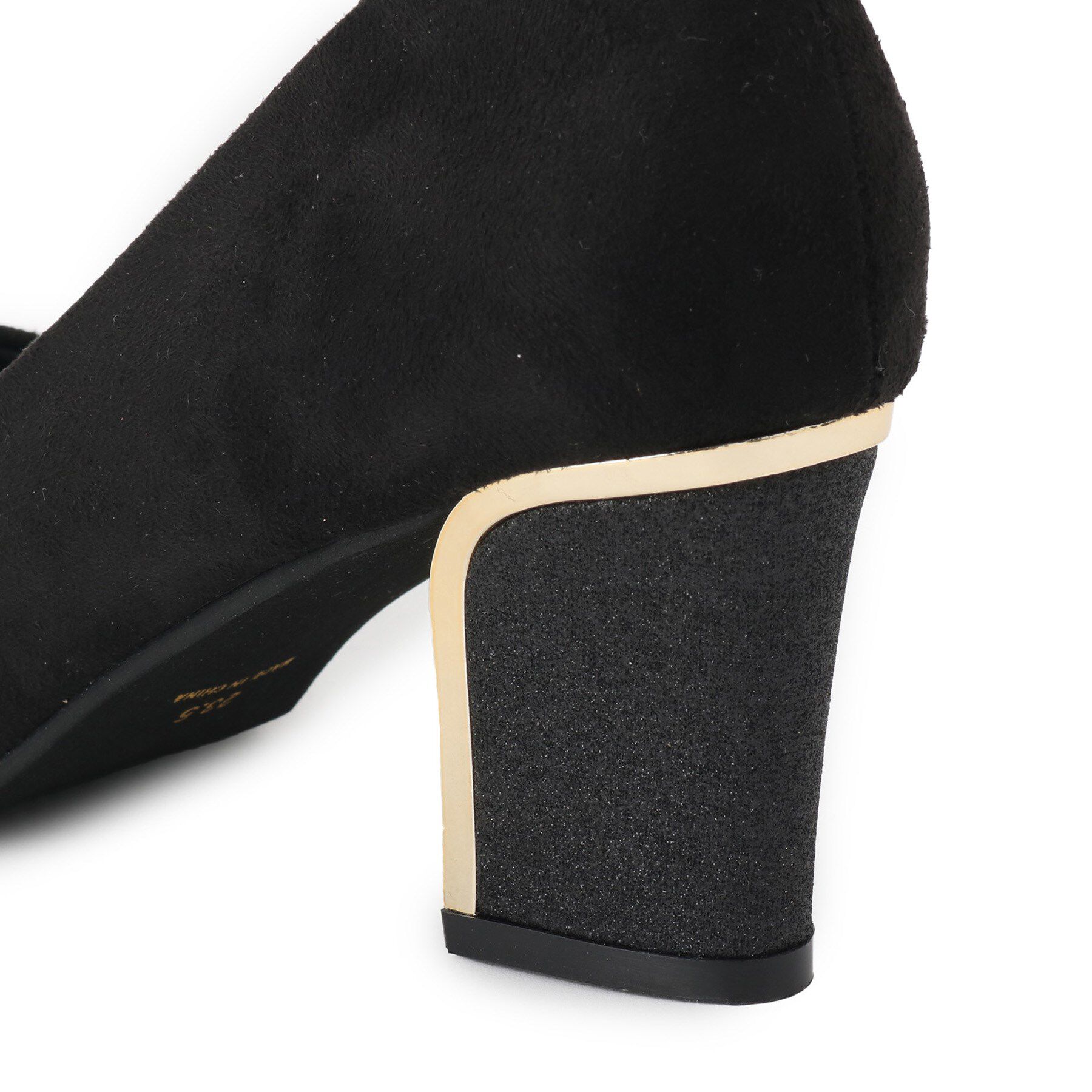 ESPERANZA「【EC先行販売】ラメヒールゴールドラインパンプス」|パンプス|