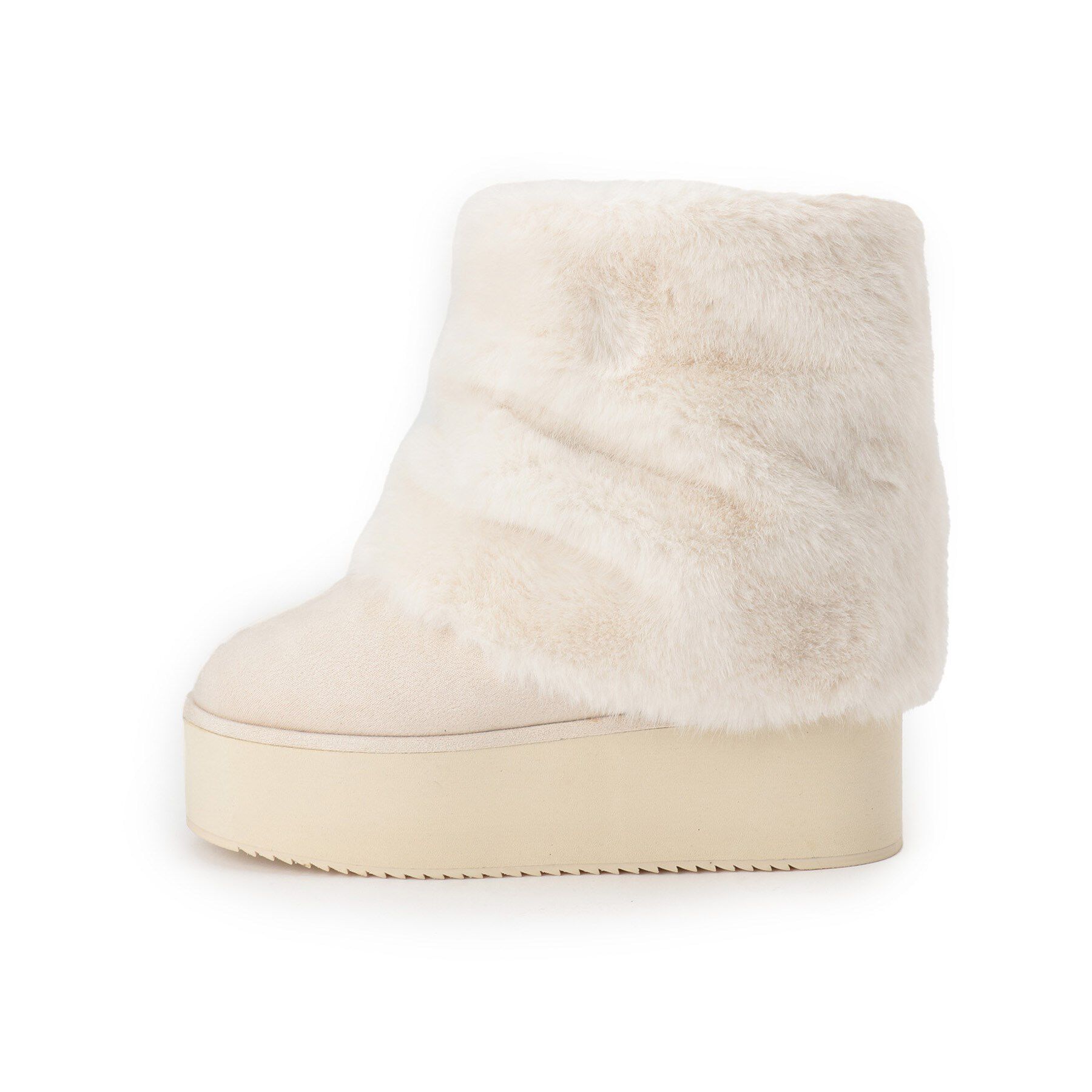 ESPERANZA「【EC先行販売】フェイクファー付き2WAYムートン調ブーツ」|ショートブーツ|