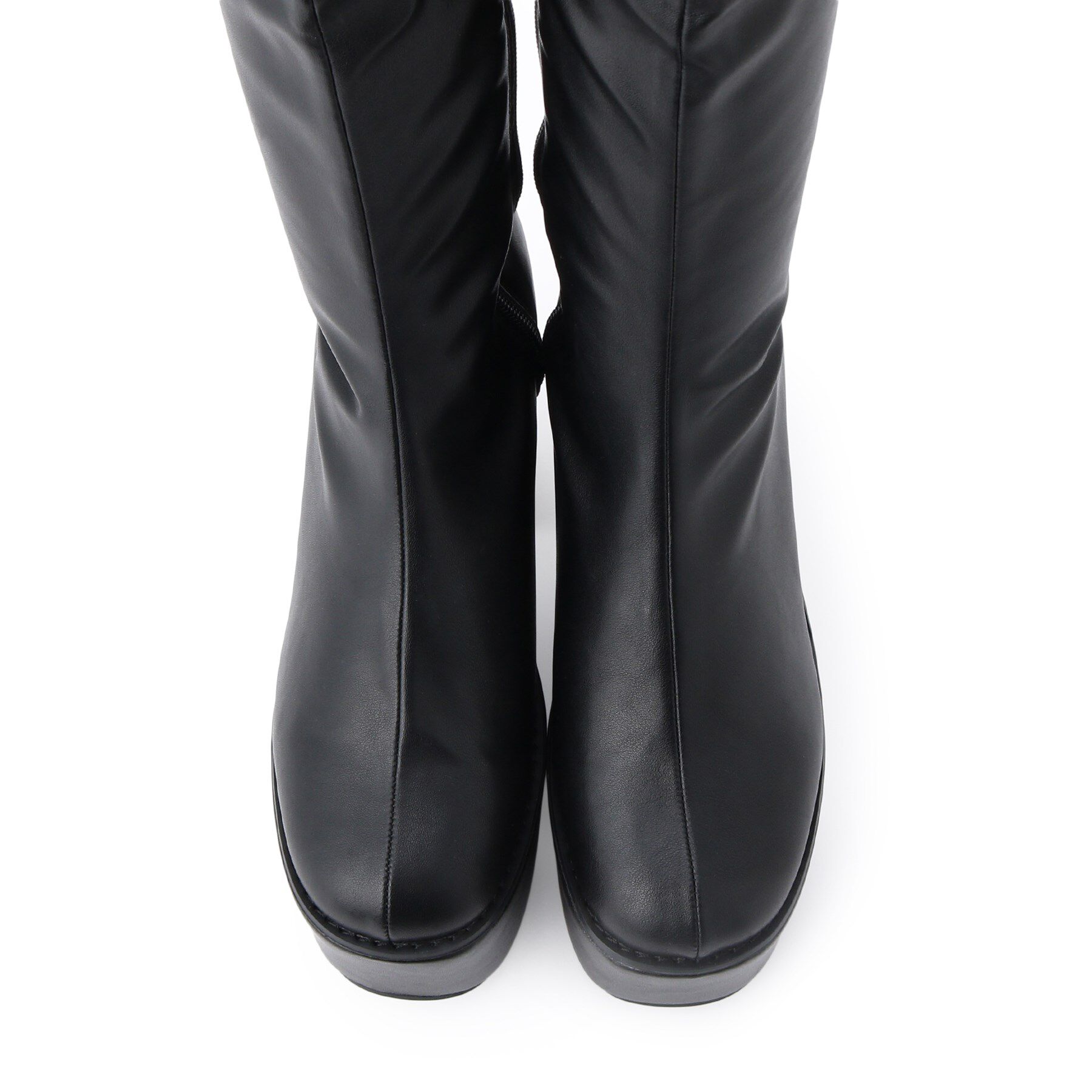 csT&P「厚底プレーンブーツ」|ショートブーツ|