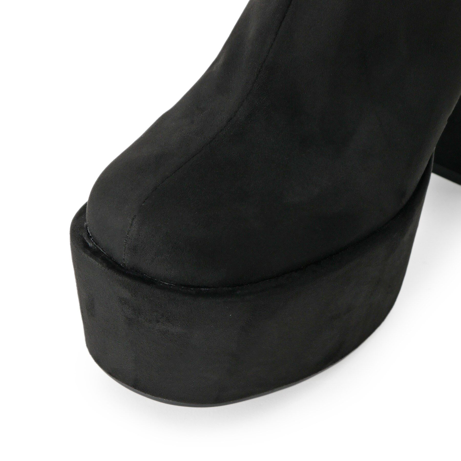 ESPERANZA「【ラク盛り／ニーハイブーツ】リピーター続出／脚長美脚 フェイクファーニーハイブーツ」|ショートブーツ|