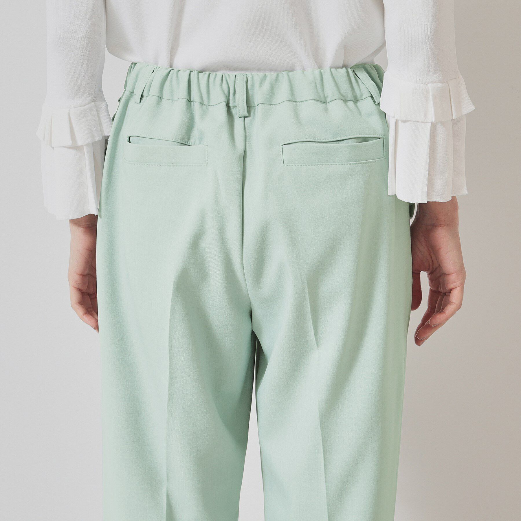 SunaUna「【ポケットフリル／大人フェミニン】テーパードパンツ」|その他|