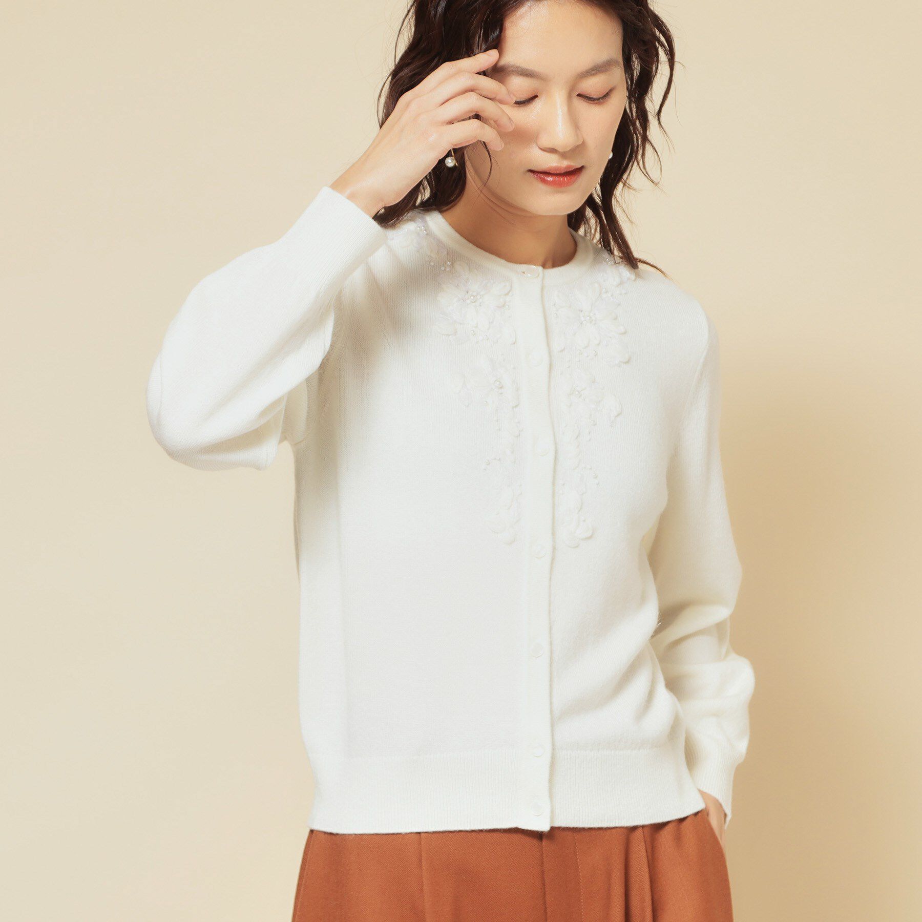 SunaUna「【SS～Lサイズ展開／クラフトカーディガン】」|カーディガン|